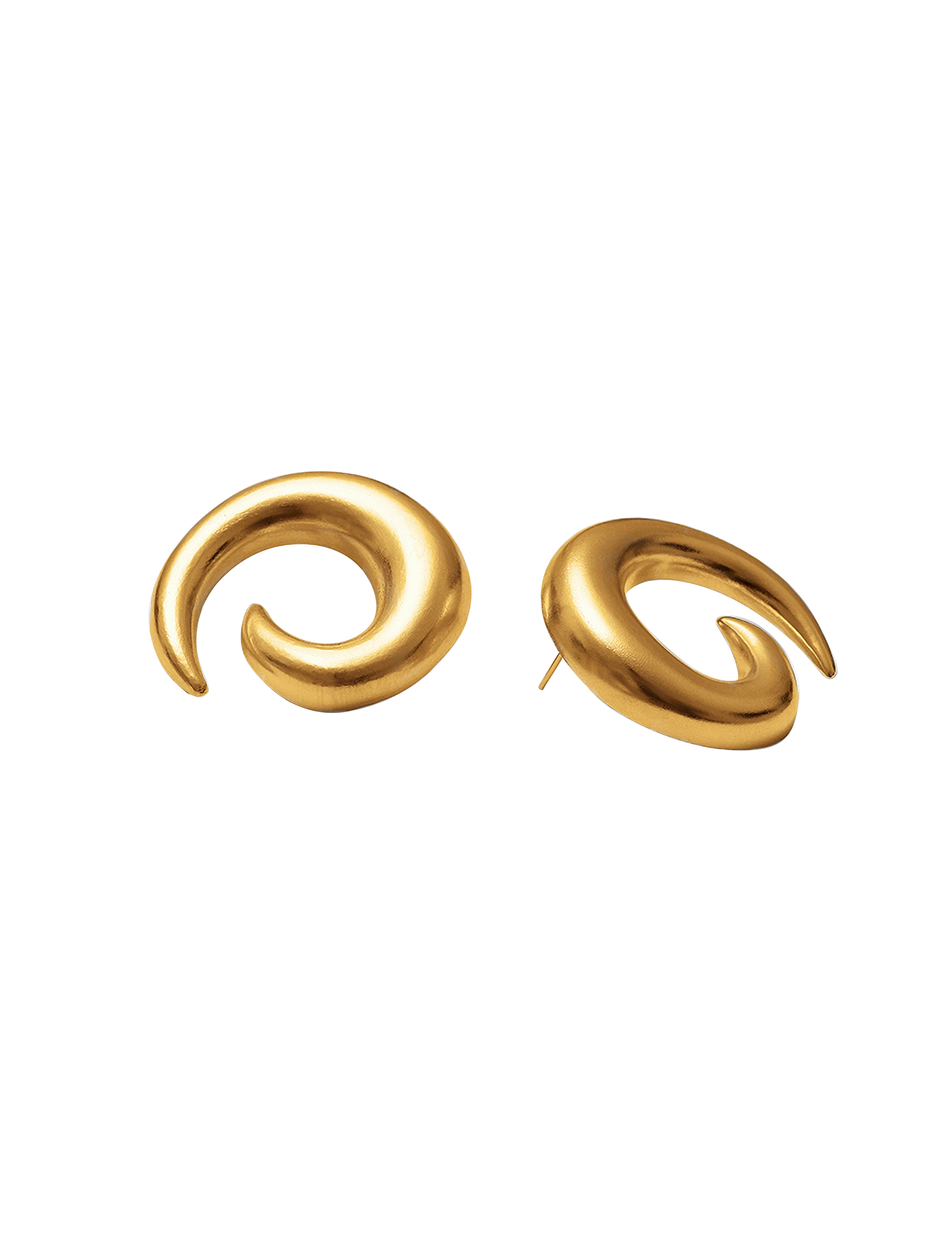 Blue Billie - Saturn earrings - ear cuffs - gold - 1