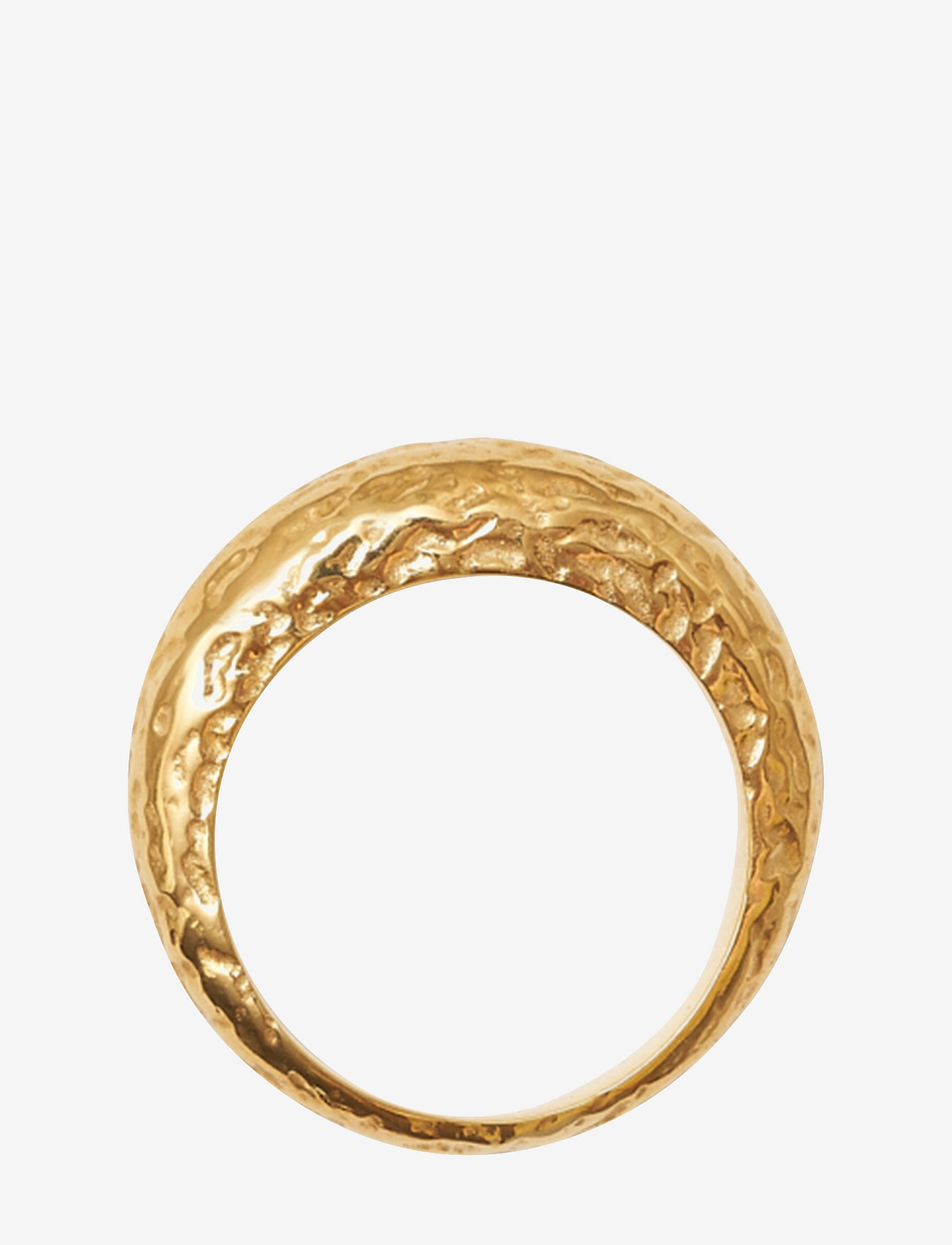 Blue Billie - Thin Dome ring - structured gold - 1