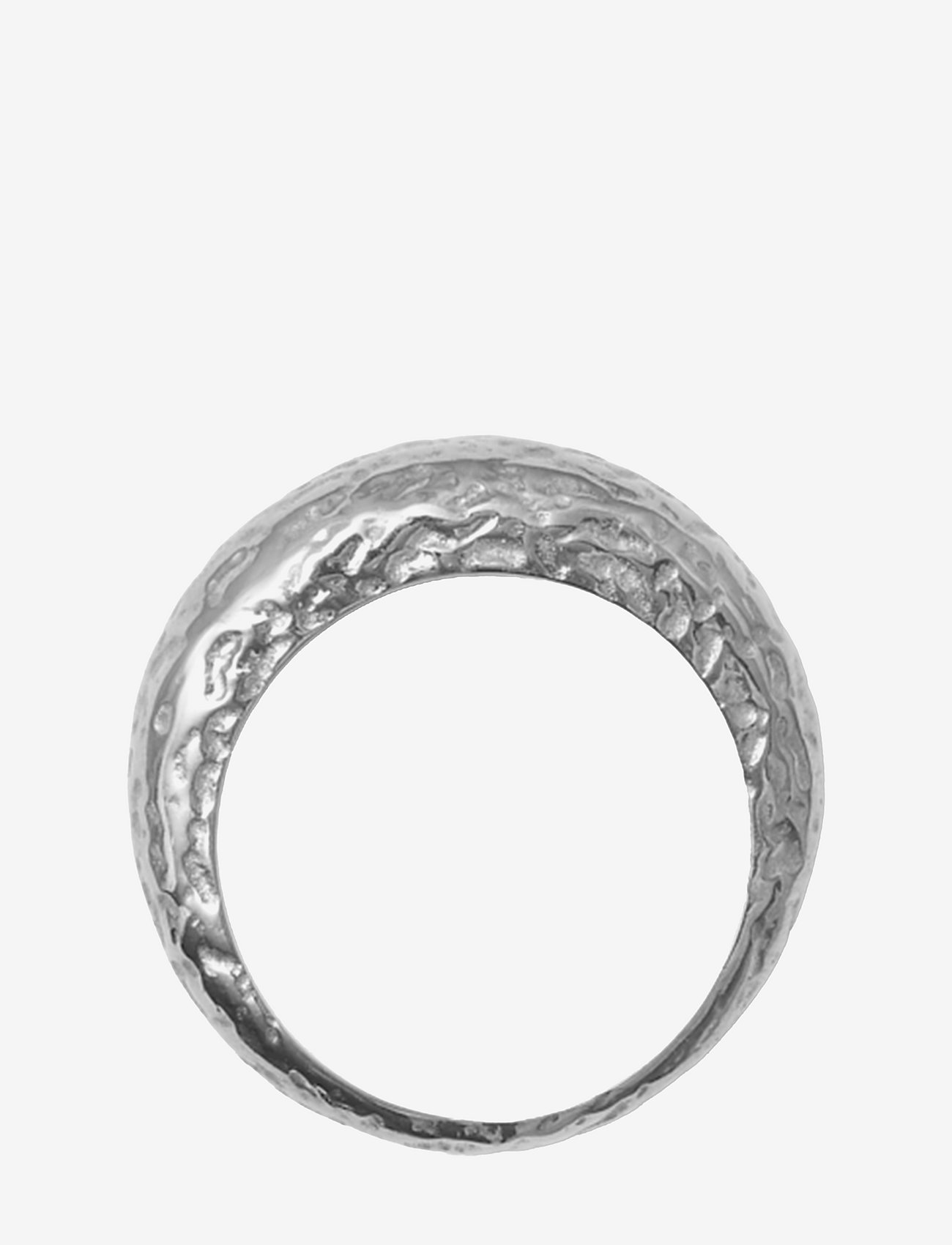 Blue Billie - Thin Dome ring - structured silver - 1