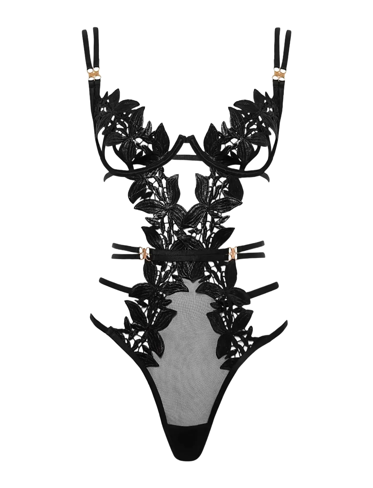 Bluebella Ophelia Wired Body - Apatinis trikotažas - BLACK / black