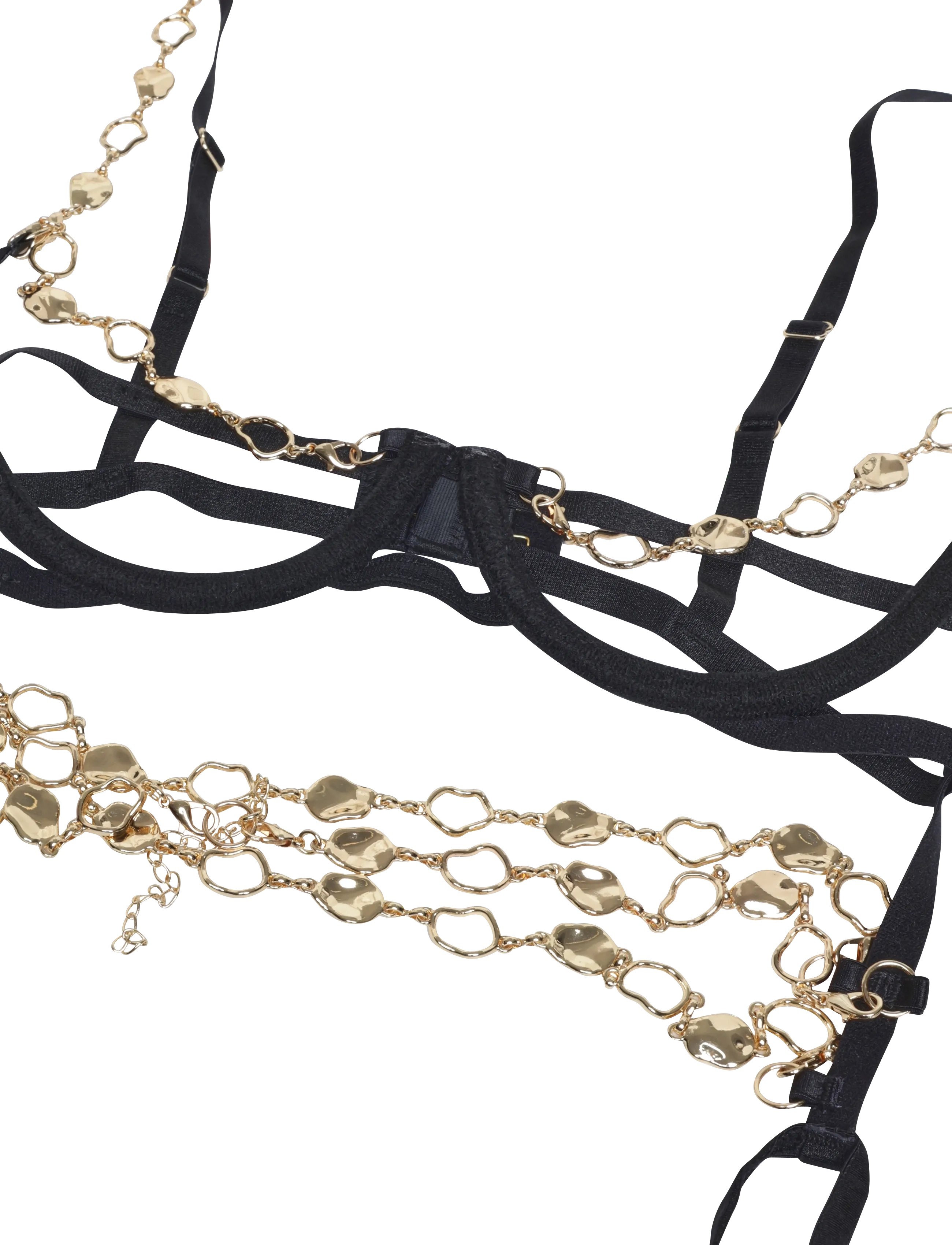 Bluebella - Azalea Open Wired Body - speciella tillfällen - black/gold - 2