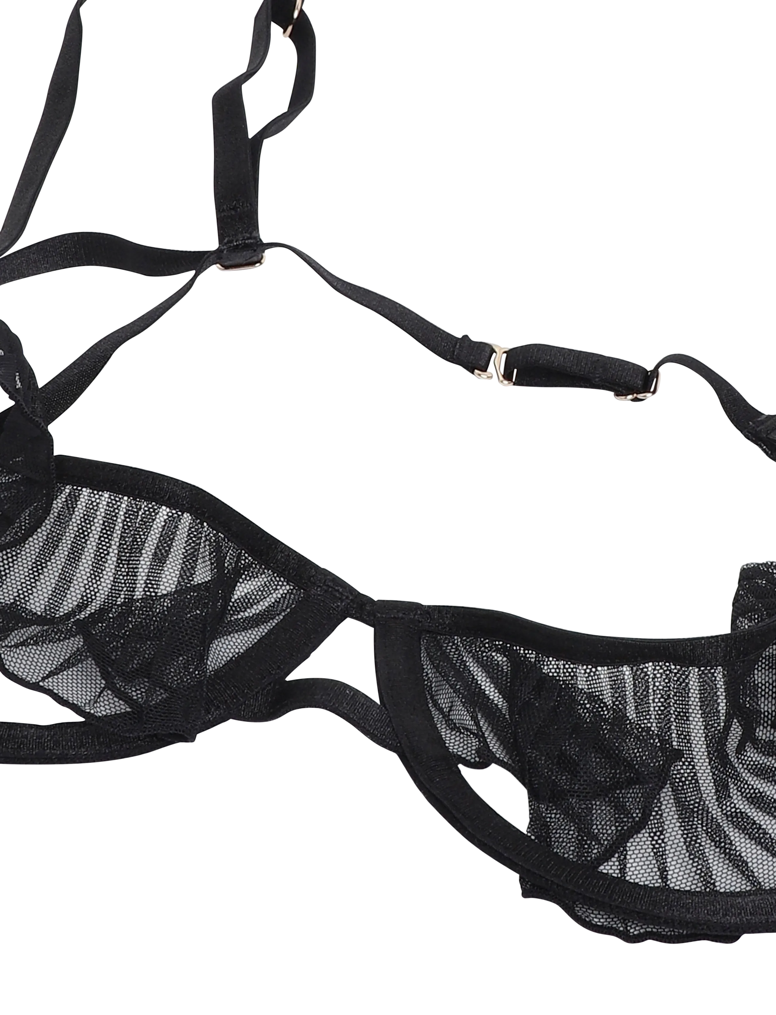 Bluebella - Matisse Semi-Open Wired Bra - bøjle-bh’er - black - 4