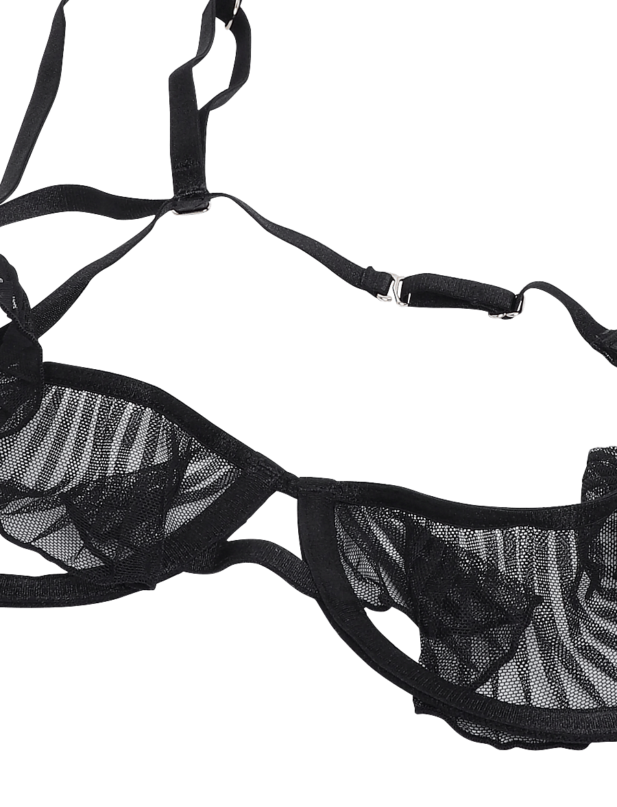 Bluebella - Matisse Semi-Open Wired Bra - bøjle-bh’er - black - 4