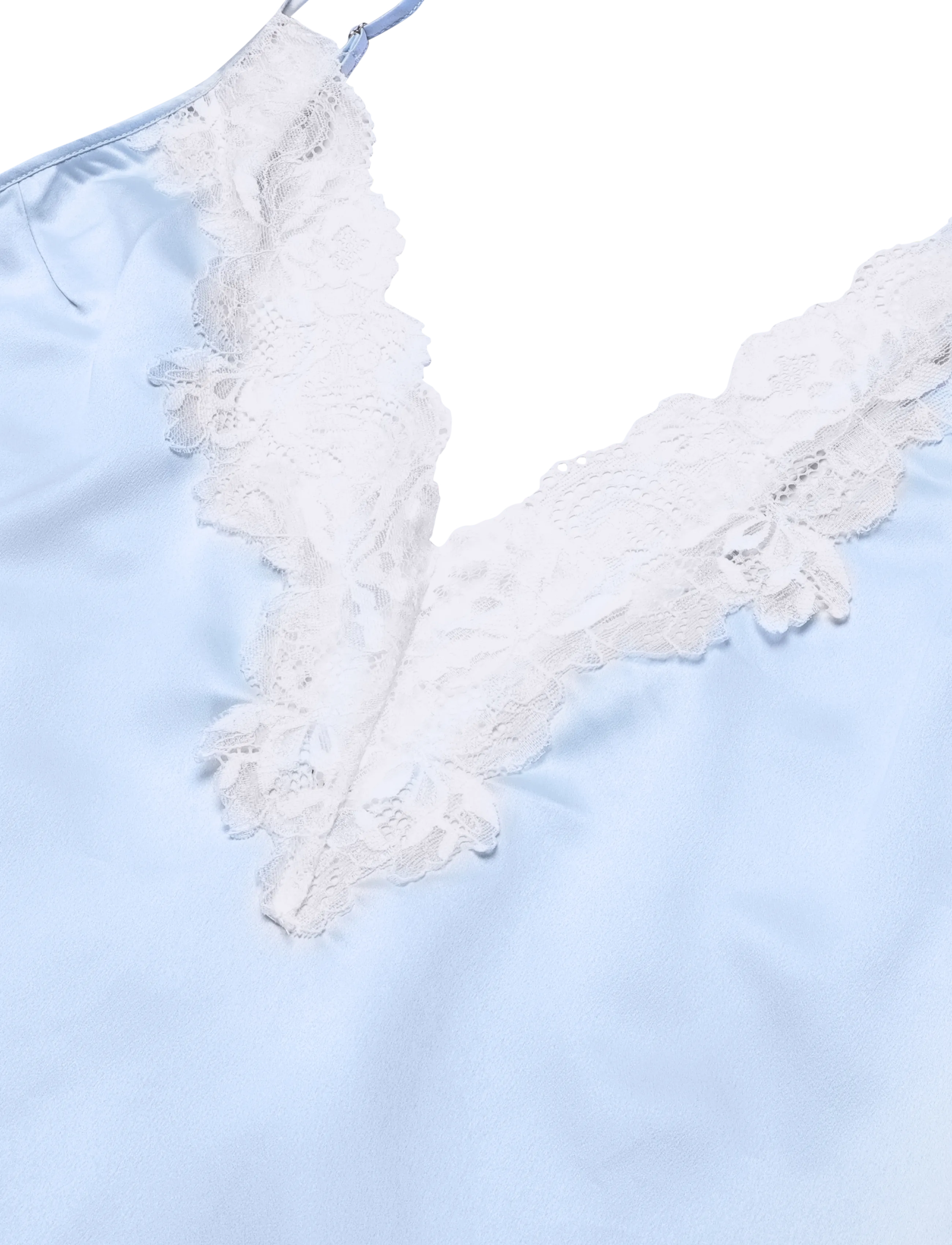 Bluebella - Isabella Luxury Satin Short Chemise - nightdresses - ice water blue - 3