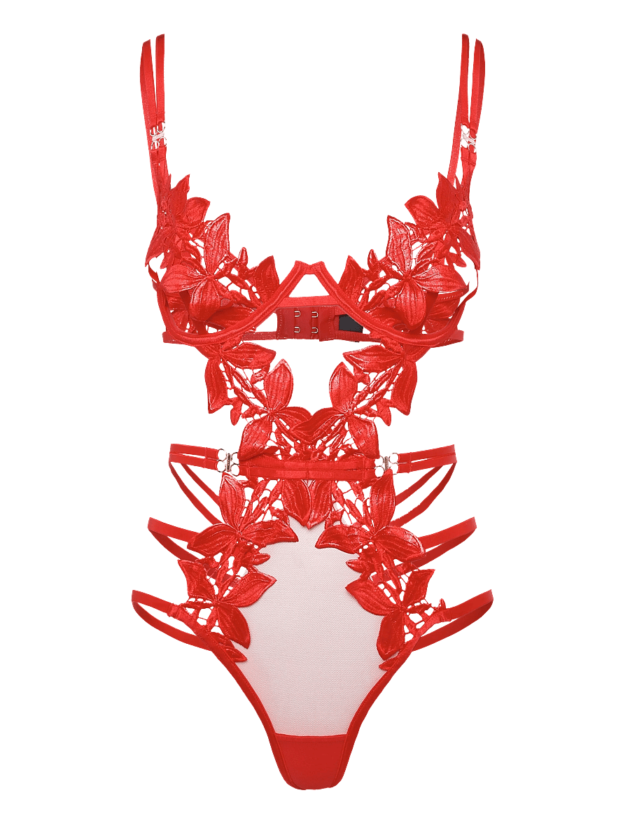 Bluebella - Ophelia Wired Body - særlige begivenheder - red - 0