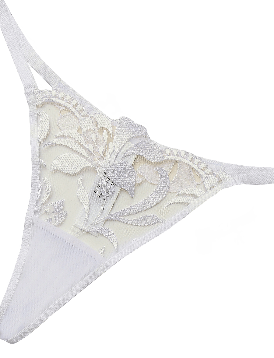 Bluebella - Leonora Thong - white/sheer - 2