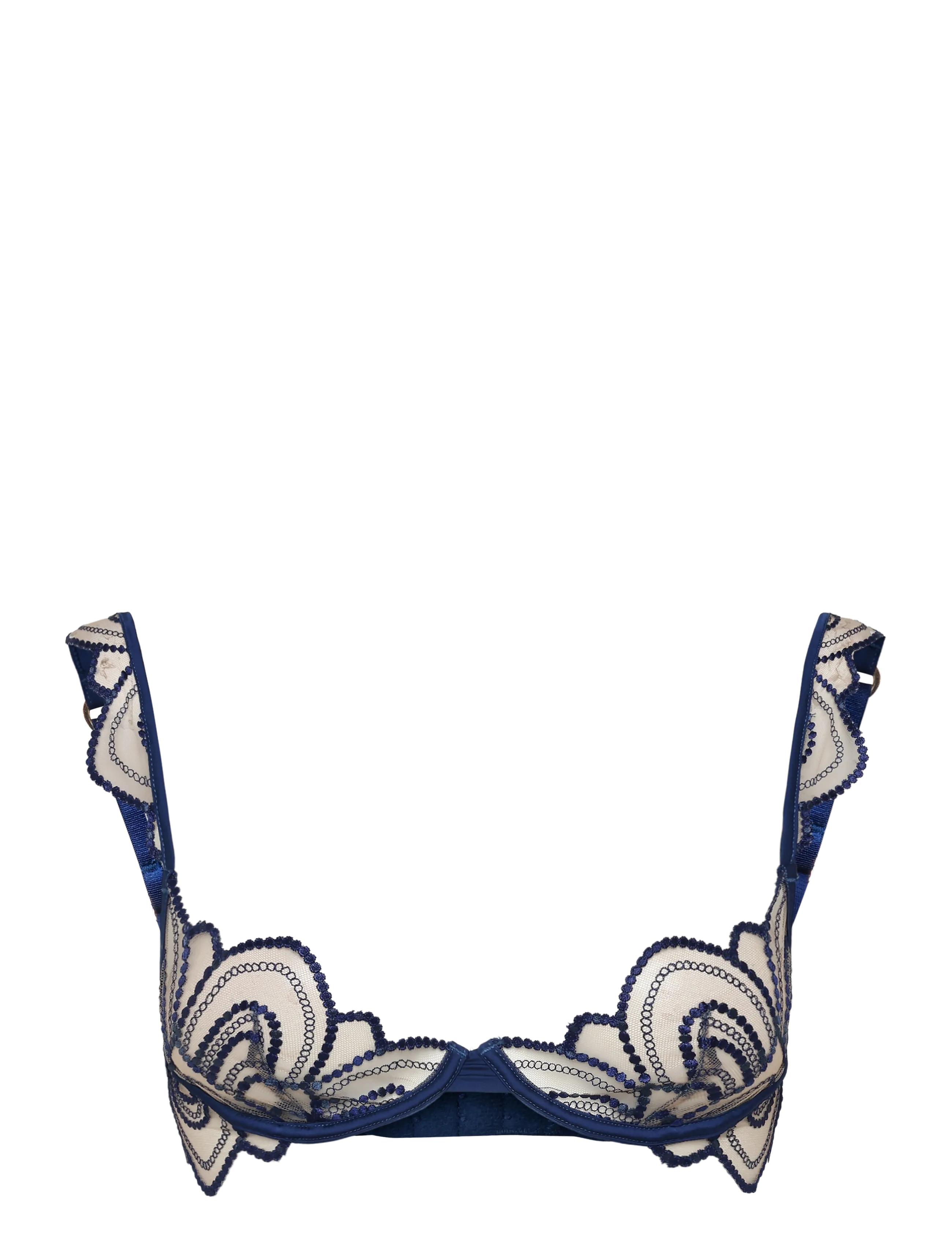 Bluebella Soraya Wired Bra - Lingerie - NAVY PEONY/DEEP DIVE BLUE/SHEER / navy
