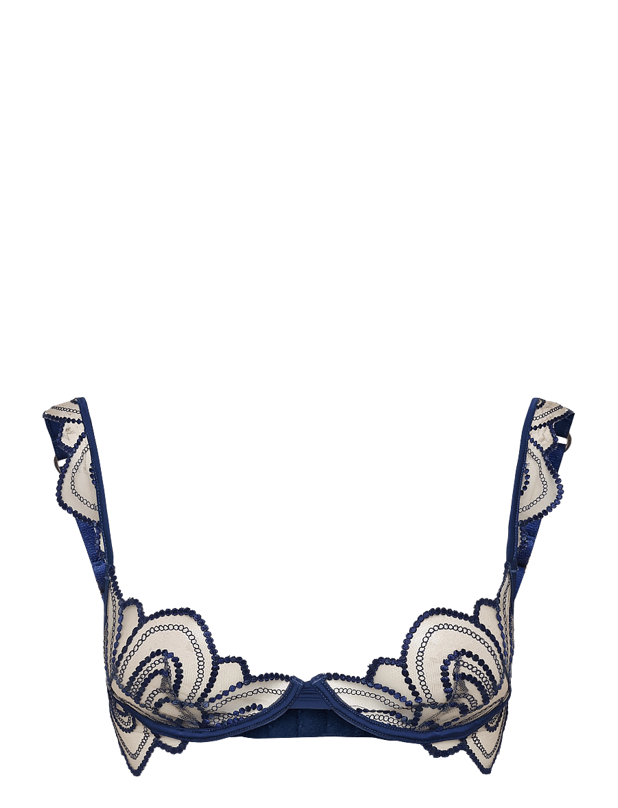 Bluebella - Soraya Wired Bra - navy peony/deep dive blue/sheer - 0