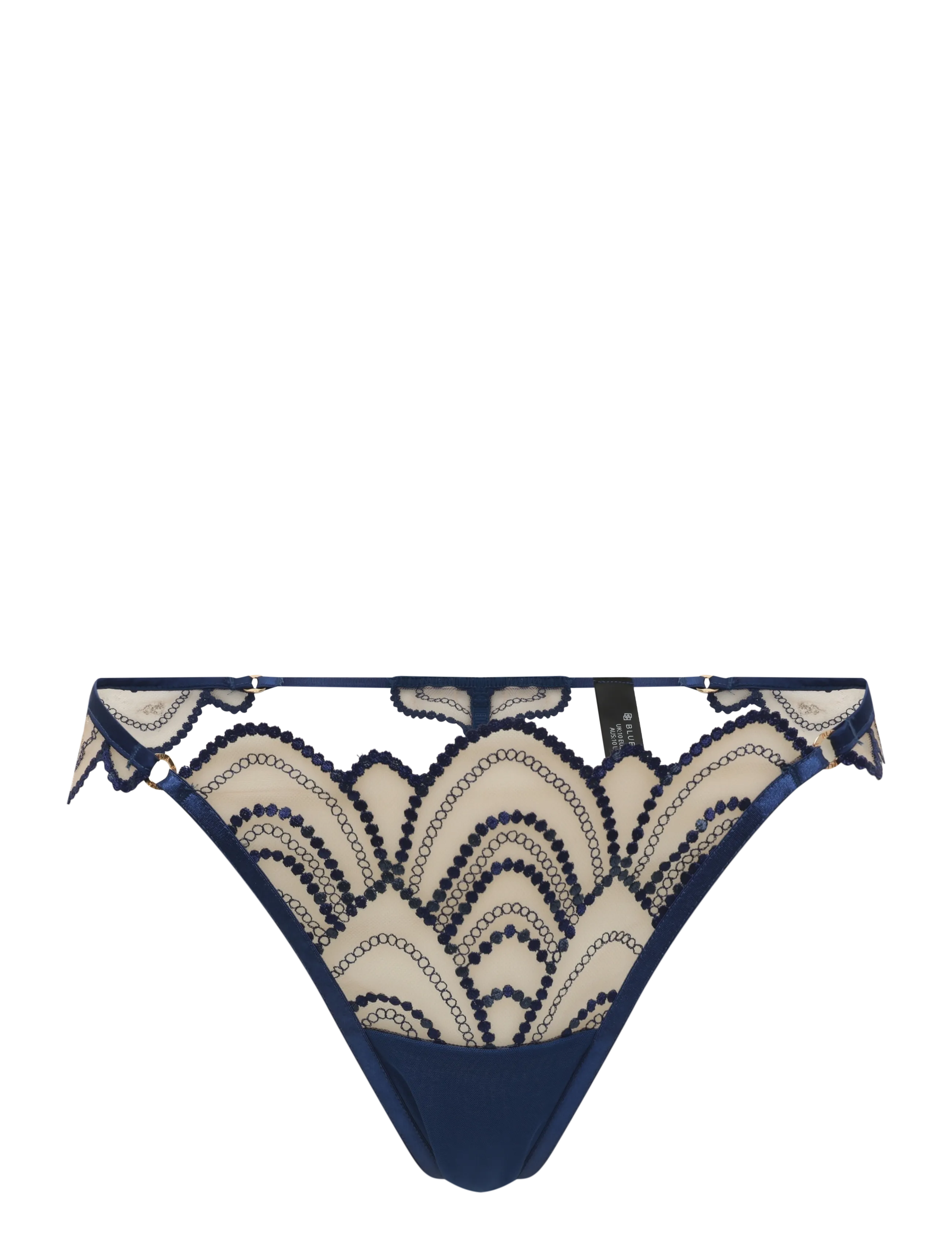 Bluebella Soraya Thong - Underkläder - NAVY PEONY/DEEP DIVE BLUE/SHEER / navy