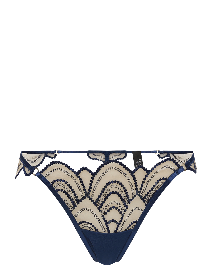 Bluebella - Soraya Thong - stringtrosor - navy peony/deep dive blue/sheer - 0