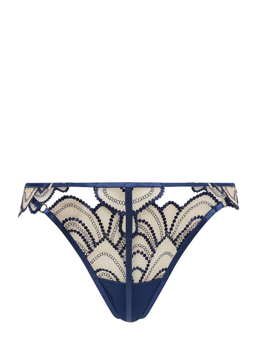Bluebella - Soraya Thong - stringtrosor - navy peony/deep dive blue/sheer - 1