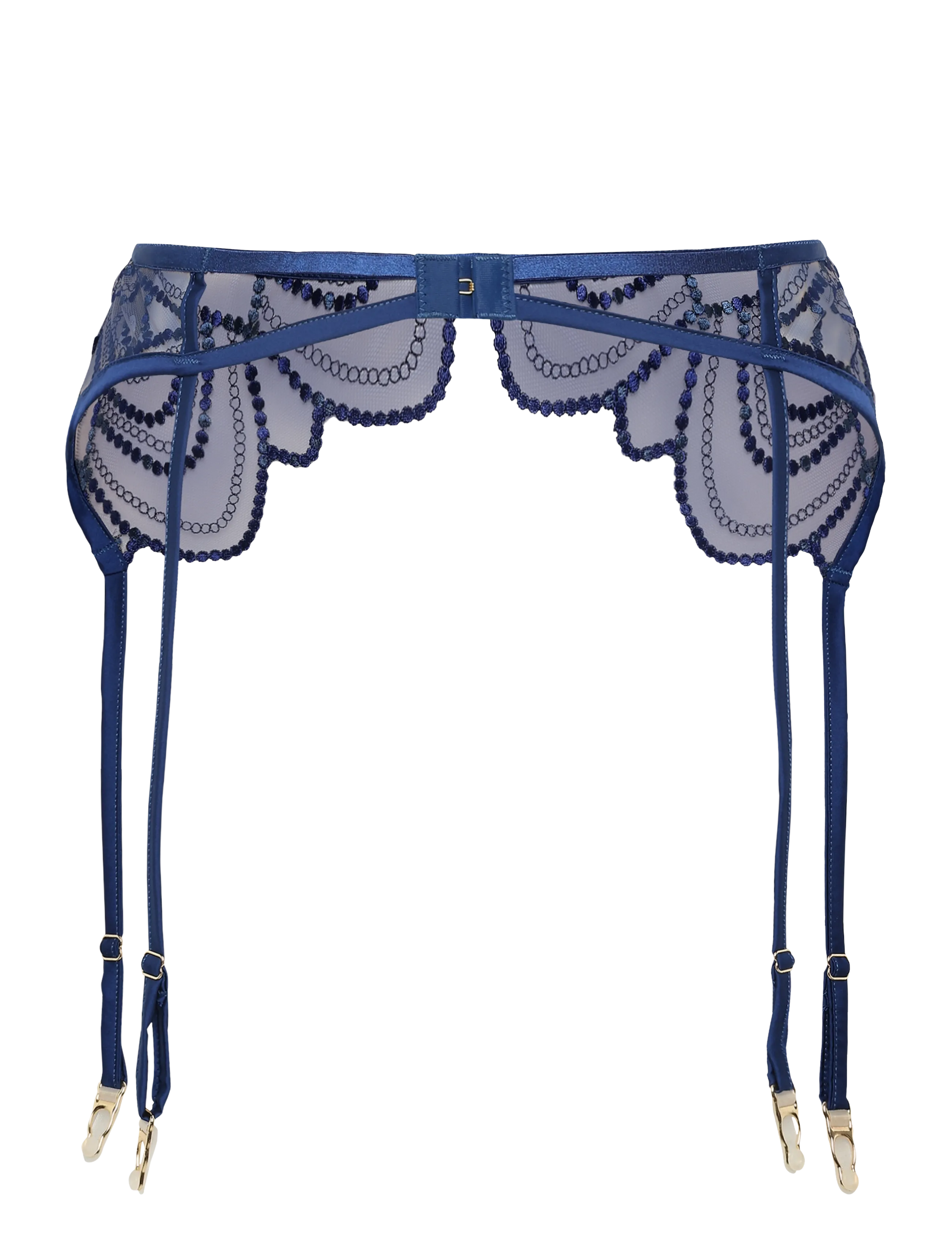 Bluebella - Soraya Suspender - garter belts - navy peony/deep dive blue/sheer - 1