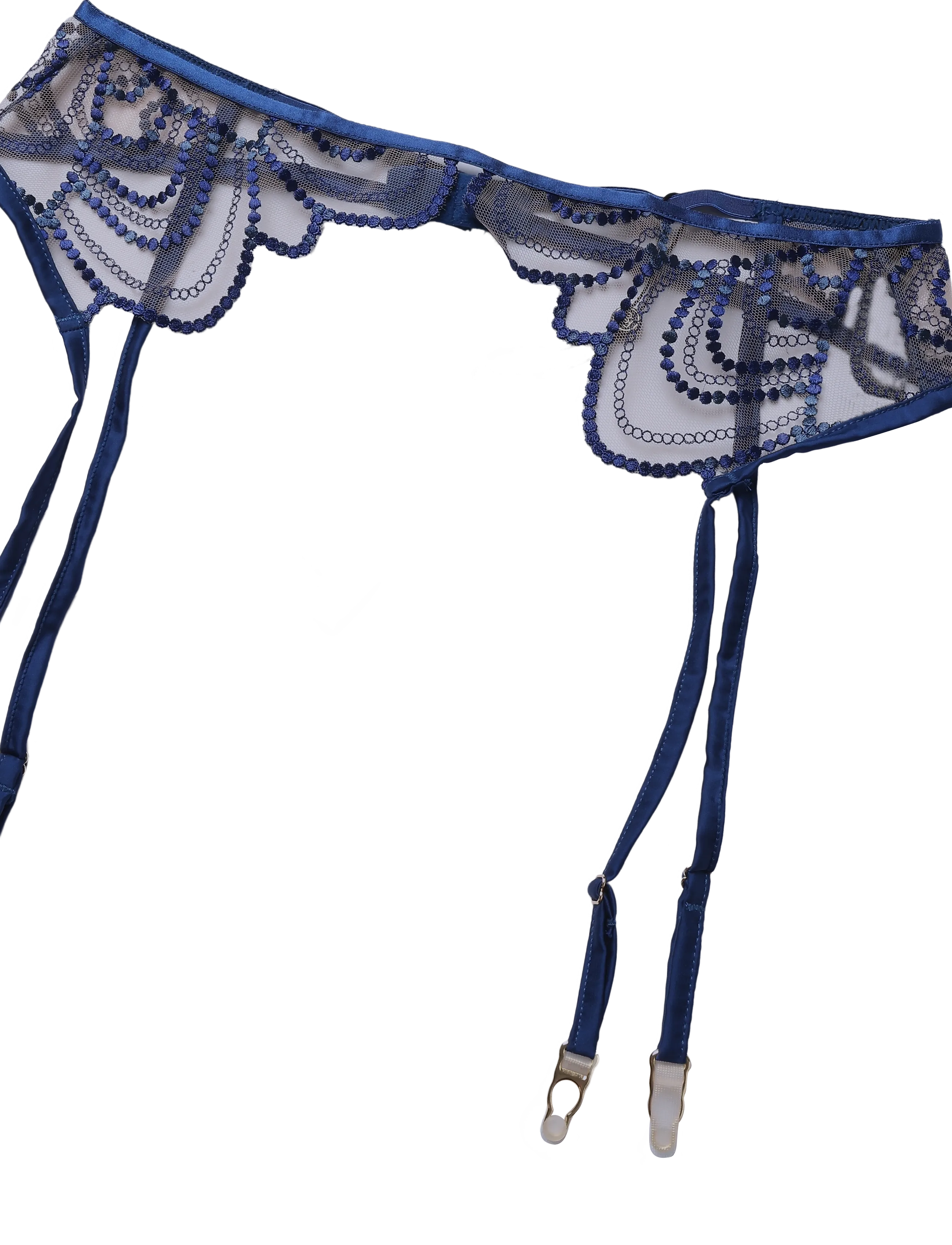 Bluebella - Soraya Suspender - garter belts - navy peony/deep dive blue/sheer - 2