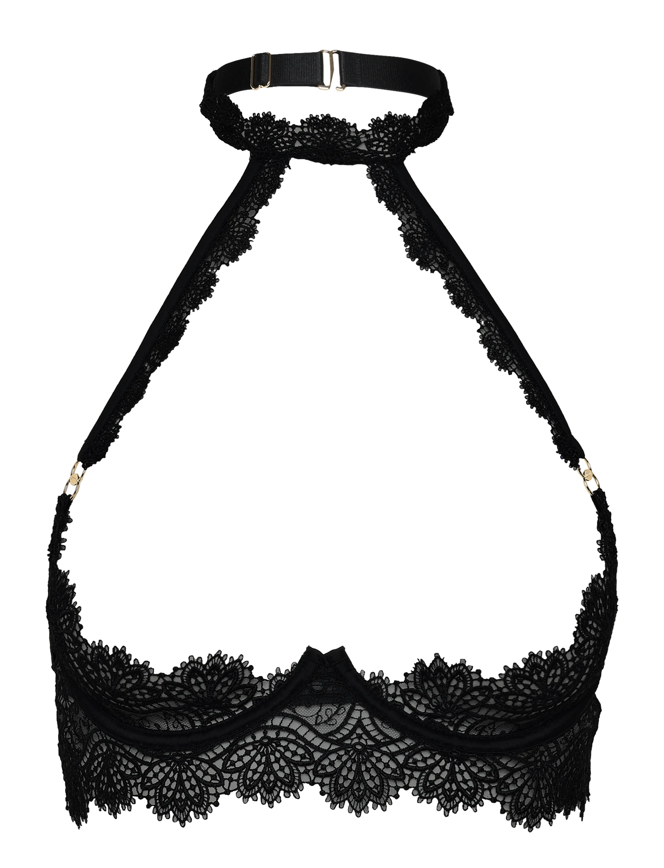 Bluebella Arella Open Wired Bra - Lingerie - BLACK / black