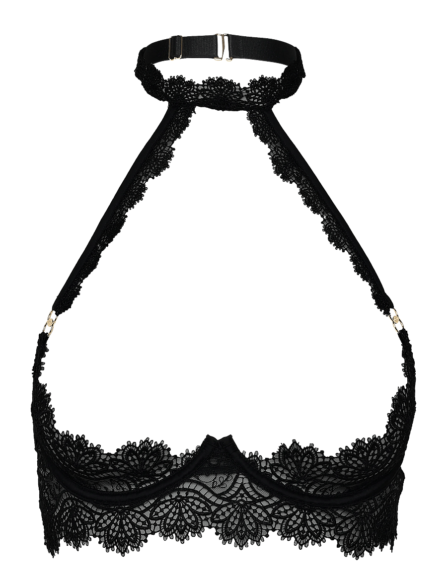 Bluebella - Arella Open Wired Bra - wired bras - black - 0