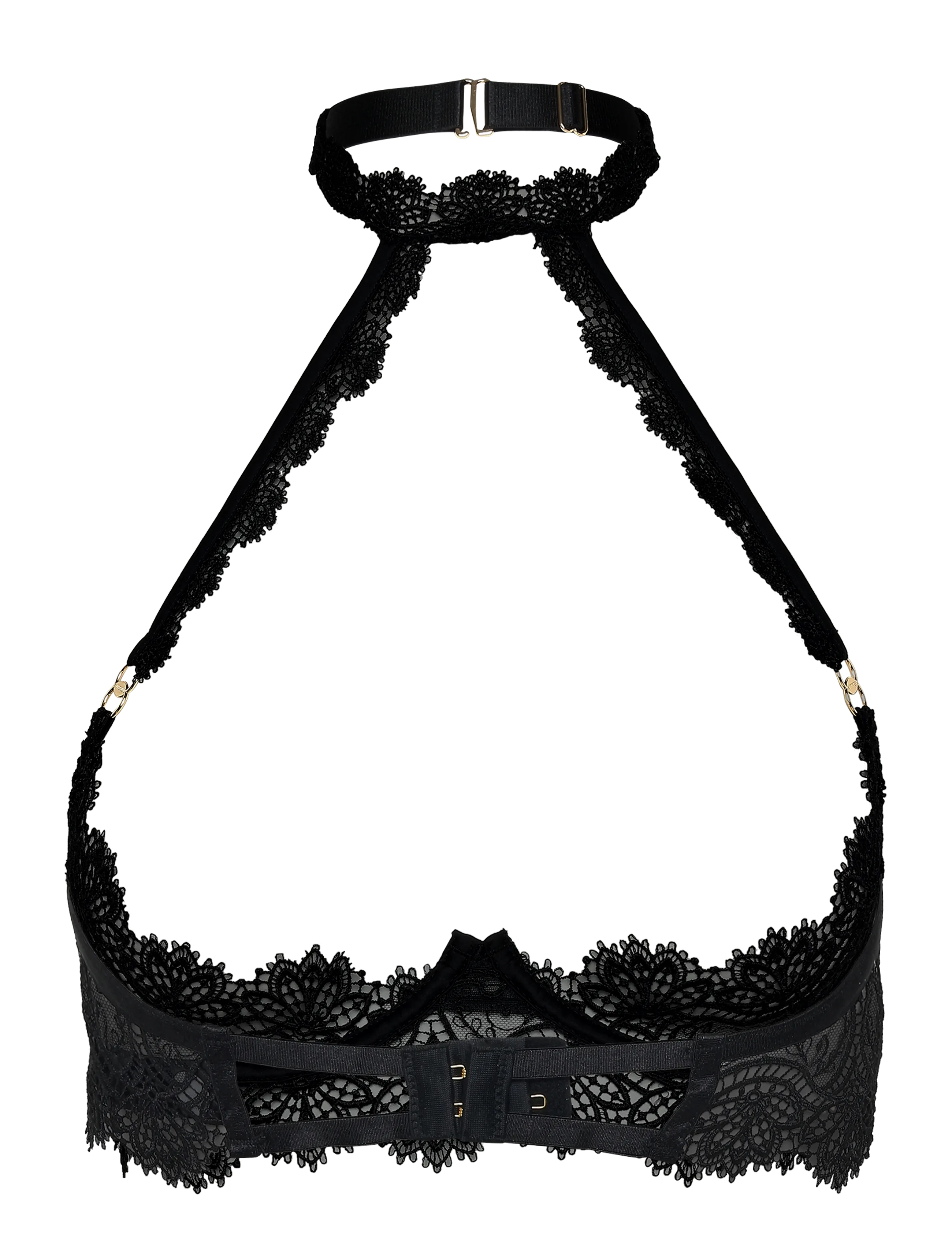 Bluebella - Arella Open Wired Bra - wired bras - black - 1