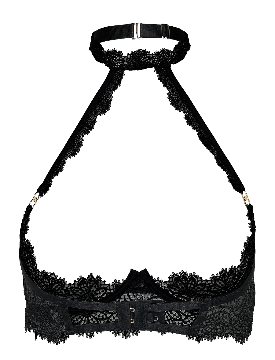 Bluebella - Arella Open Wired Bra - wired bras - black - 1