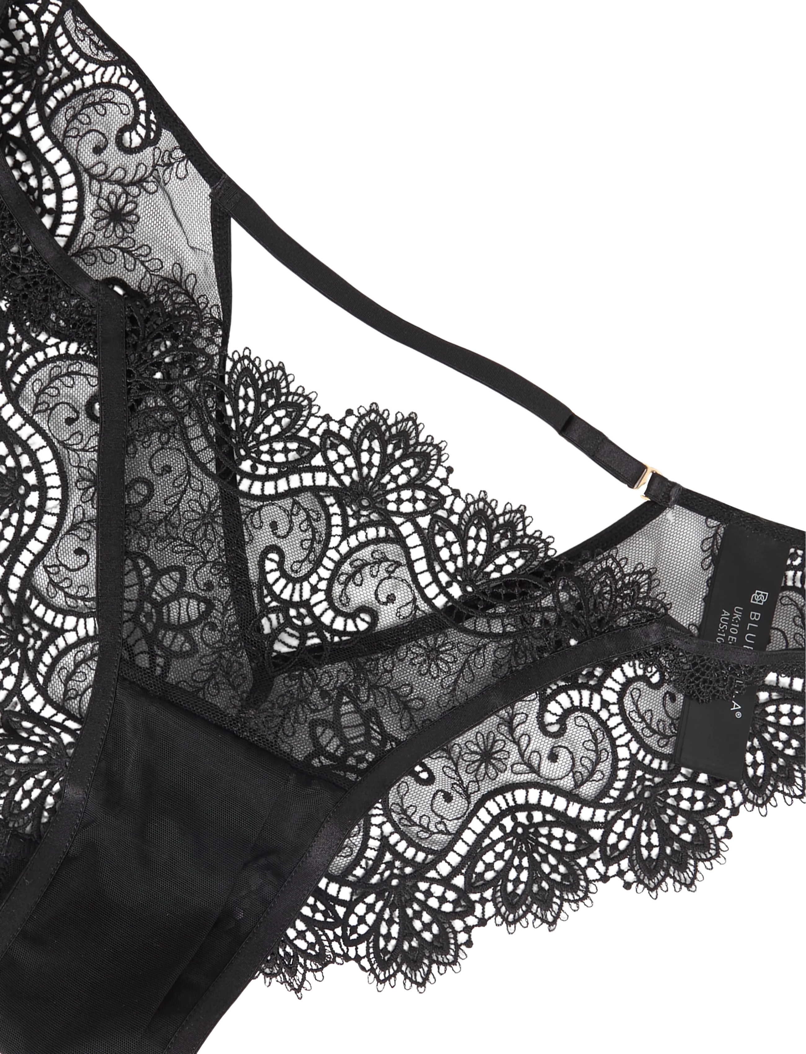 Bluebella - Arella Ouvert Brief - briefs - black - 2