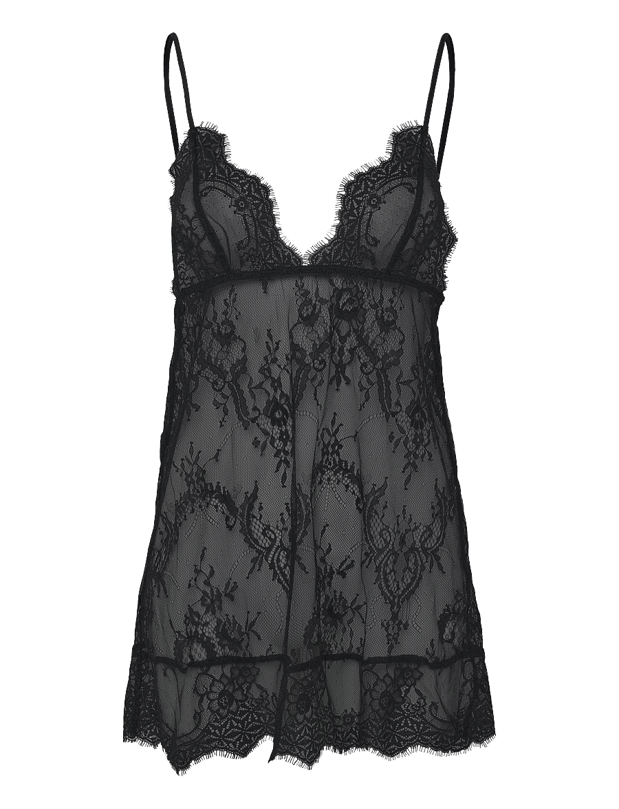 Bluebella - Madeline Short Chemise - nattlinnen - black - 0