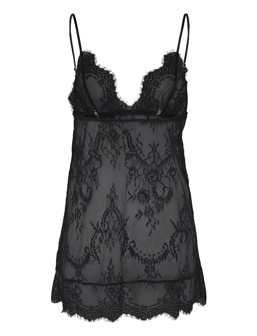 Bluebella - Madeline Short Chemise - nattlinnen - black - 1