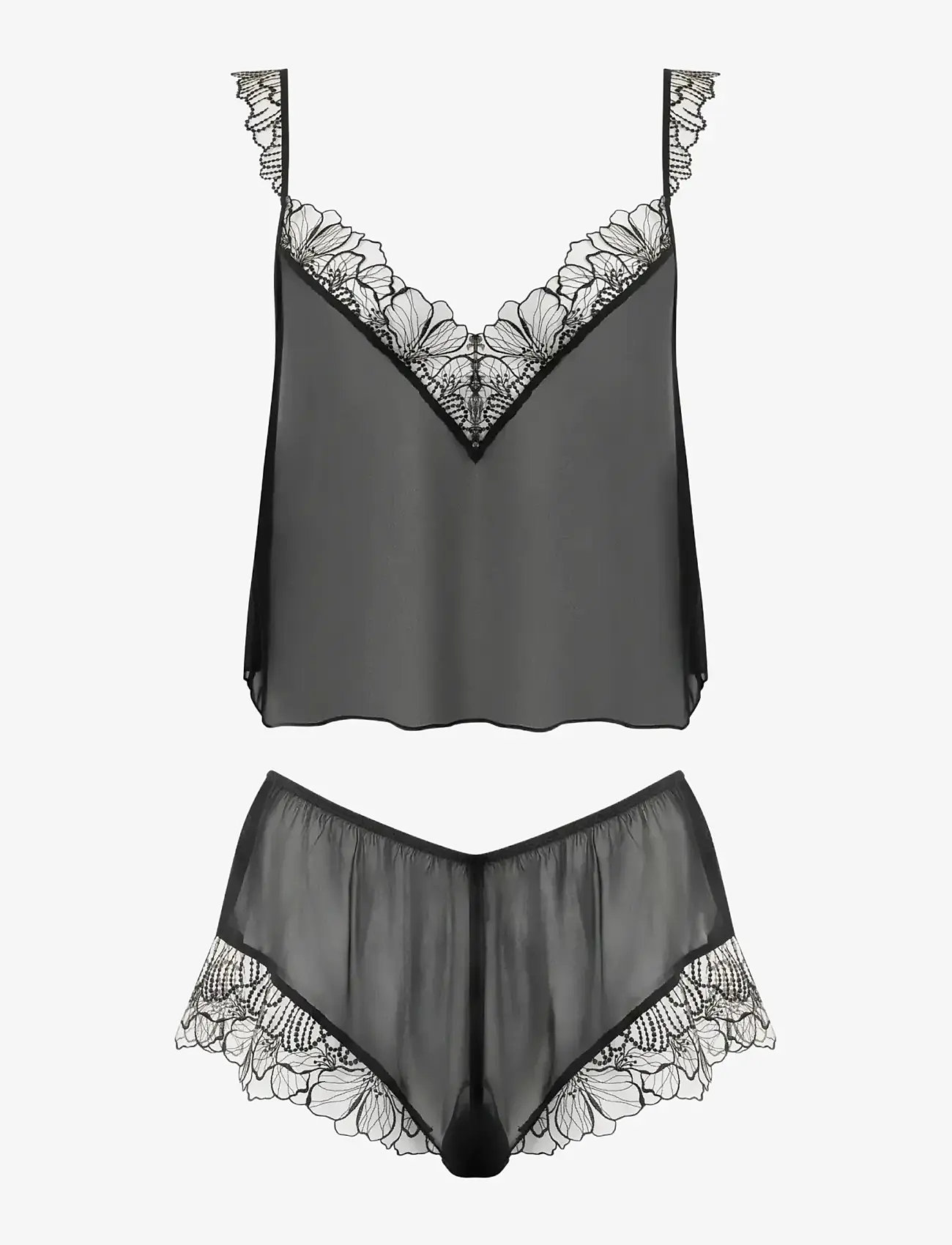 Bluebella - Amarosa Cami and Short Set - pyjamas - black/sheer - 1