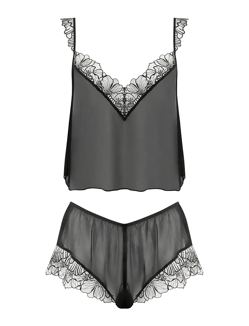 Bluebella - Amarosa Cami and Short Set - pyjamas - black/sheer - 1