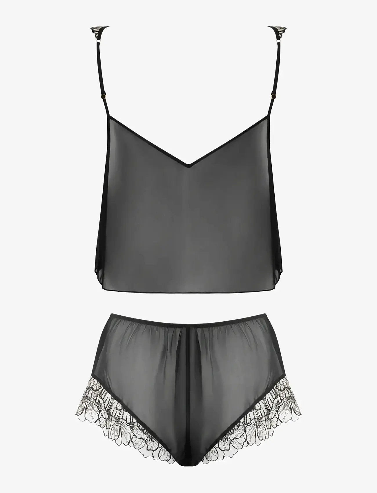 Bluebella - Amarosa Cami and Short Set - pyjamas - black/sheer - 2