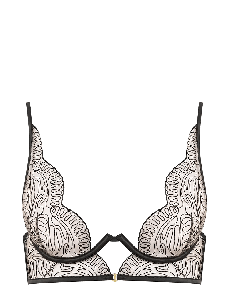 Bluebella - Leliana Wired Longline Bra - bøjle-bh’er - black/sheer - 1