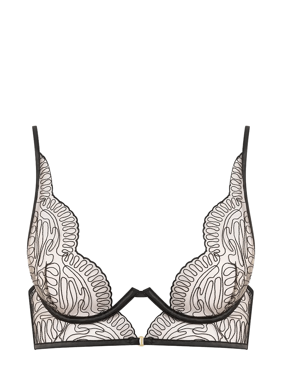 Bluebella - Leliana Wired Longline Bra - bh:ar med bygel - black/sheer - 1