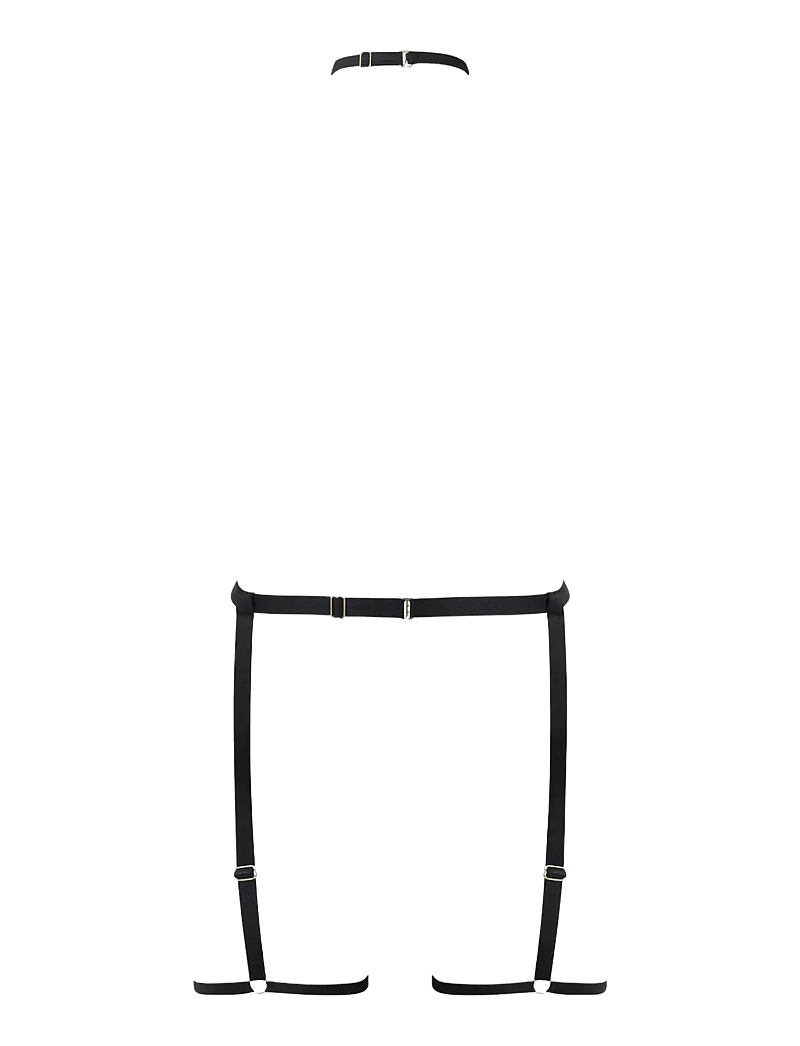 Bluebella - Suri Collar Thigh Harness - strumpfhalter - black - 2