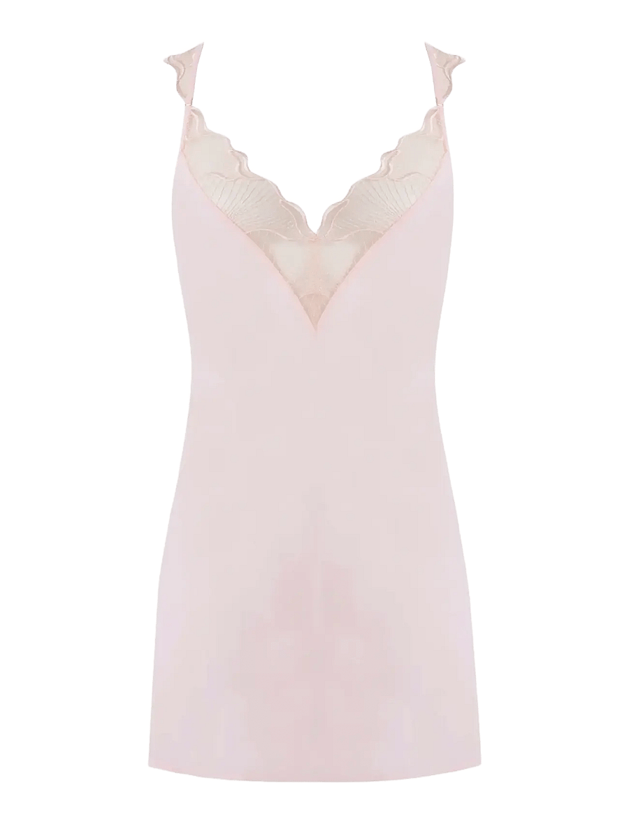 Bluebella - Marabel Short Chemise - nattlinnen - pearl pink/sheer - 1