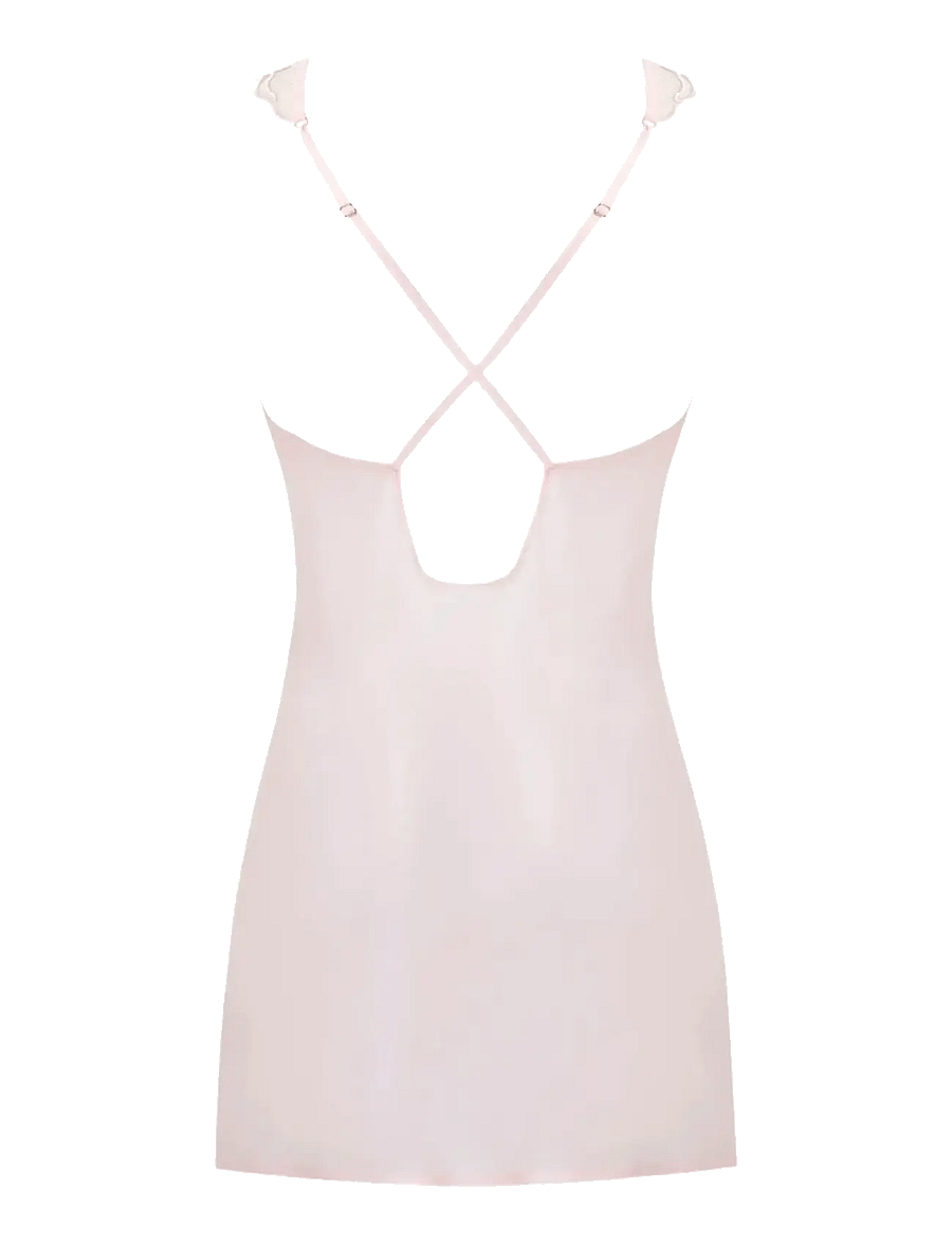 Bluebella - Marabel Short Chemise - nattlinnen - pearl pink/sheer - 2