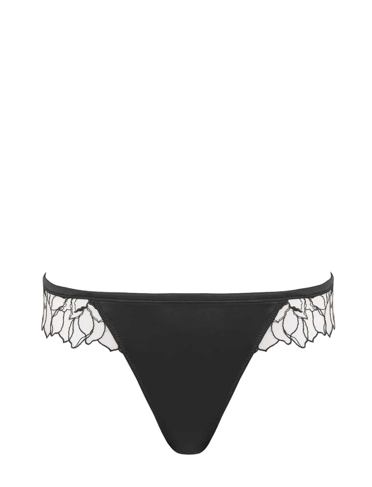 Bluebella Fern Luxury Satin Brief - Aluspesu - BLACK/SHEER / black