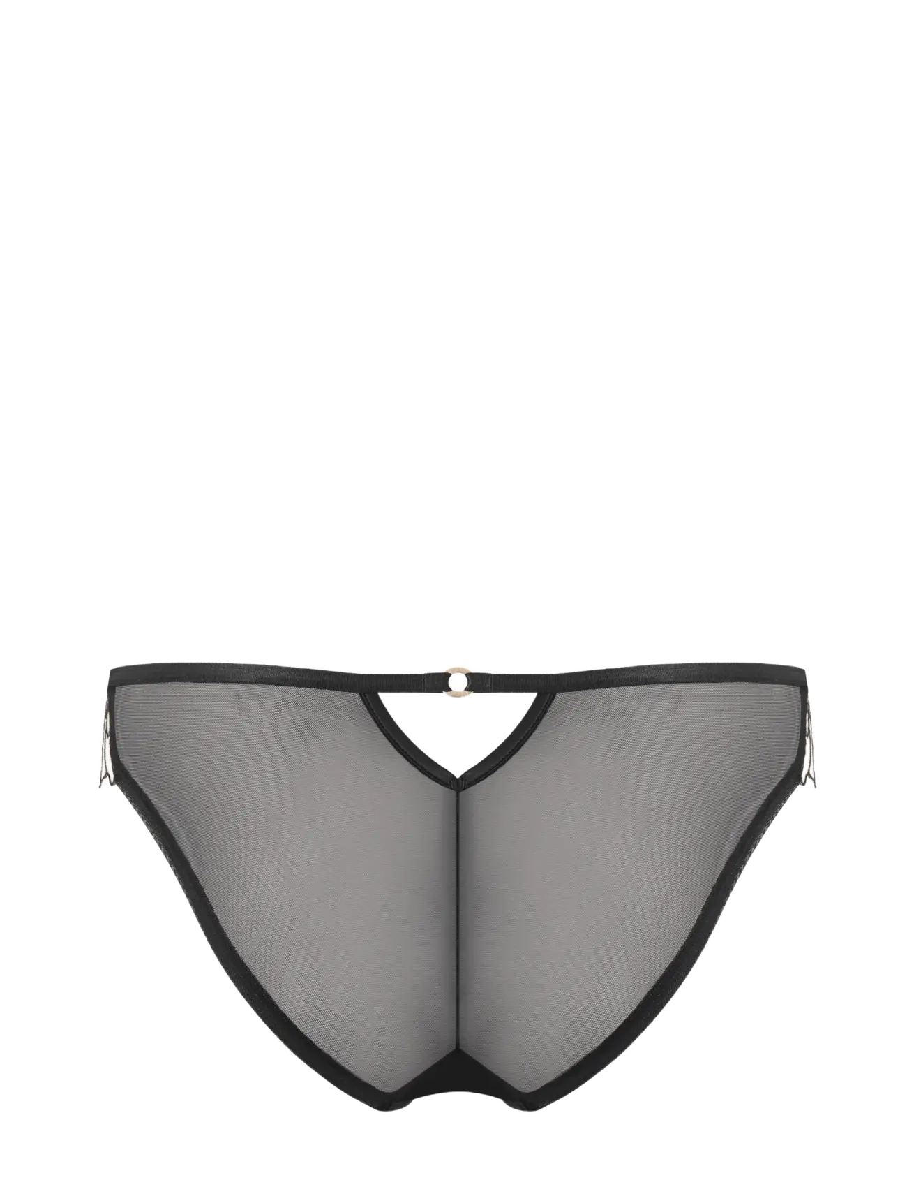 Bluebella - Fern Luxury Satin Brief - black/sheer - 2