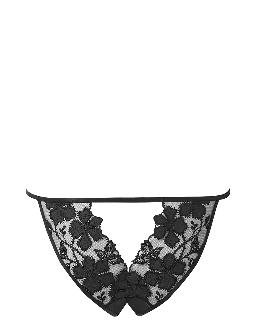 Bluebella - Alara Open Brief - stringu biksītes - black - 2