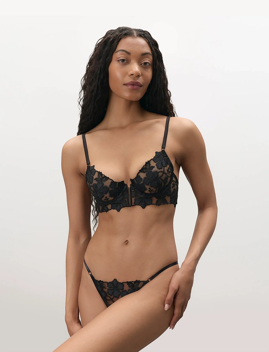 Bluebella - Alara Open Brief - stringu biksītes - black - 4