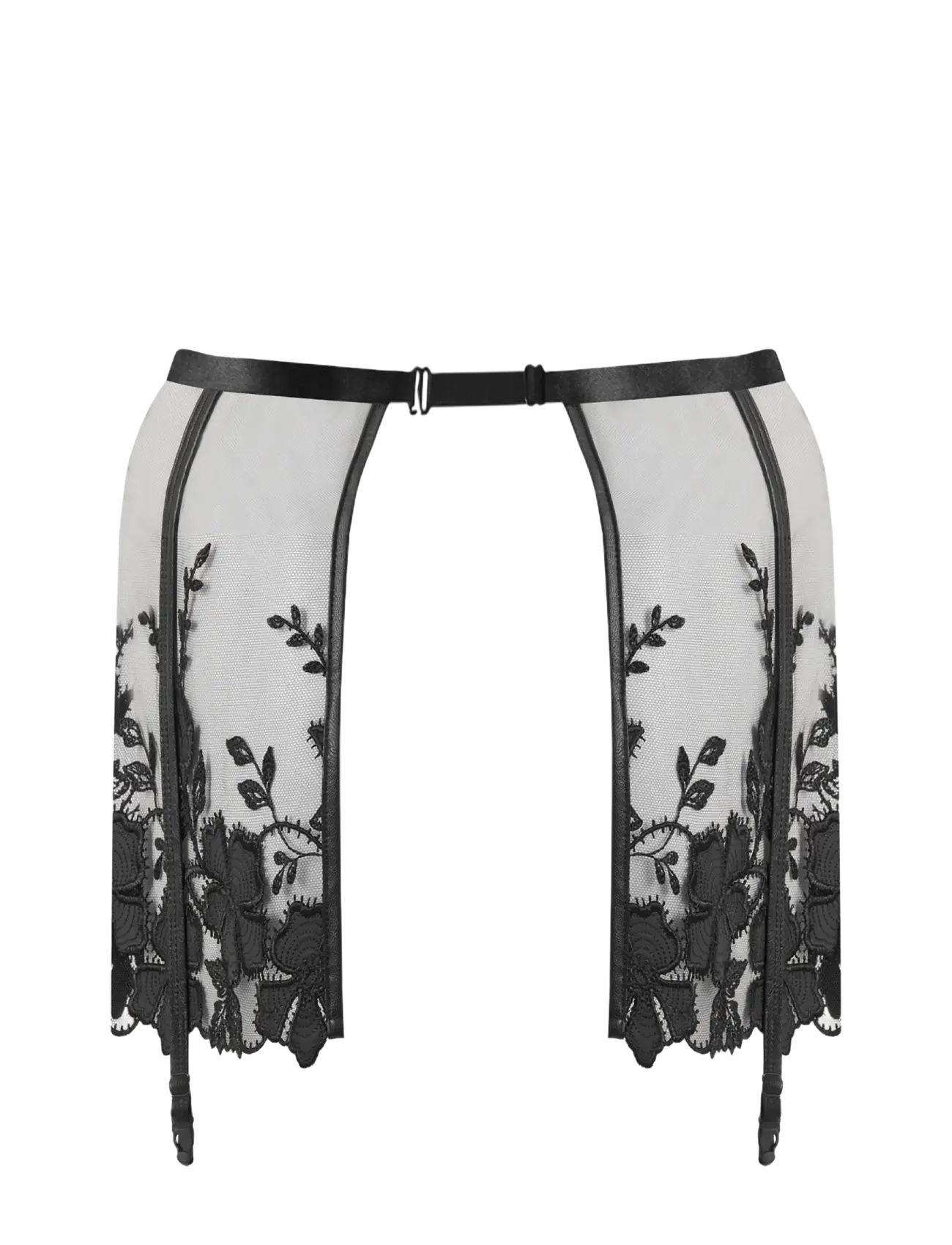Bluebella - Alara Skirt Suspender - sukahoidjad - black - 2
