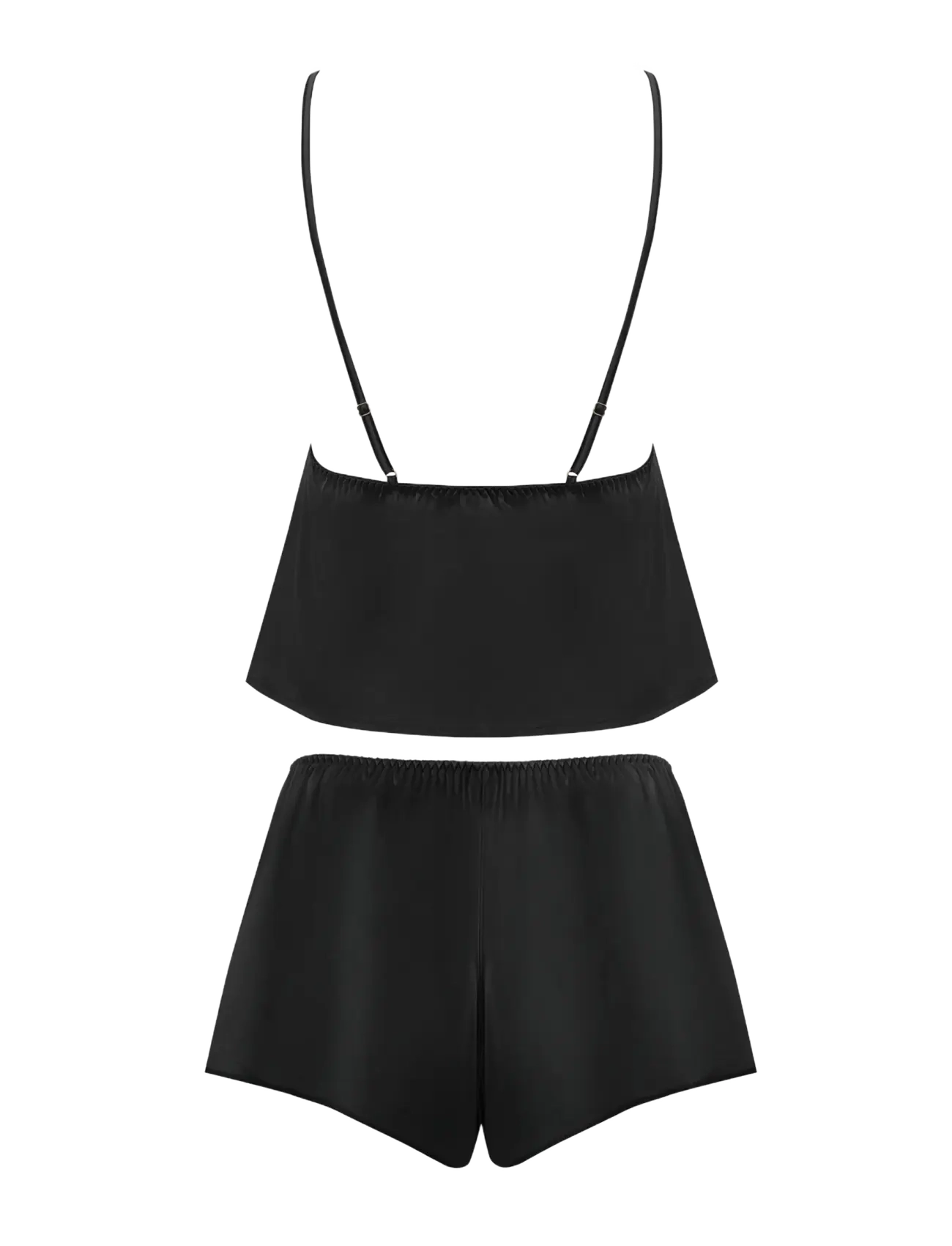 Bluebella - Alara Luxury Satin Cami and Short Set - pyjamas - black - 2