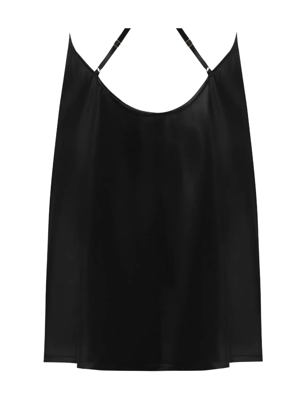 Bluebella - Alara Luxury Satin Short Chemise - natkjoler - black - 2