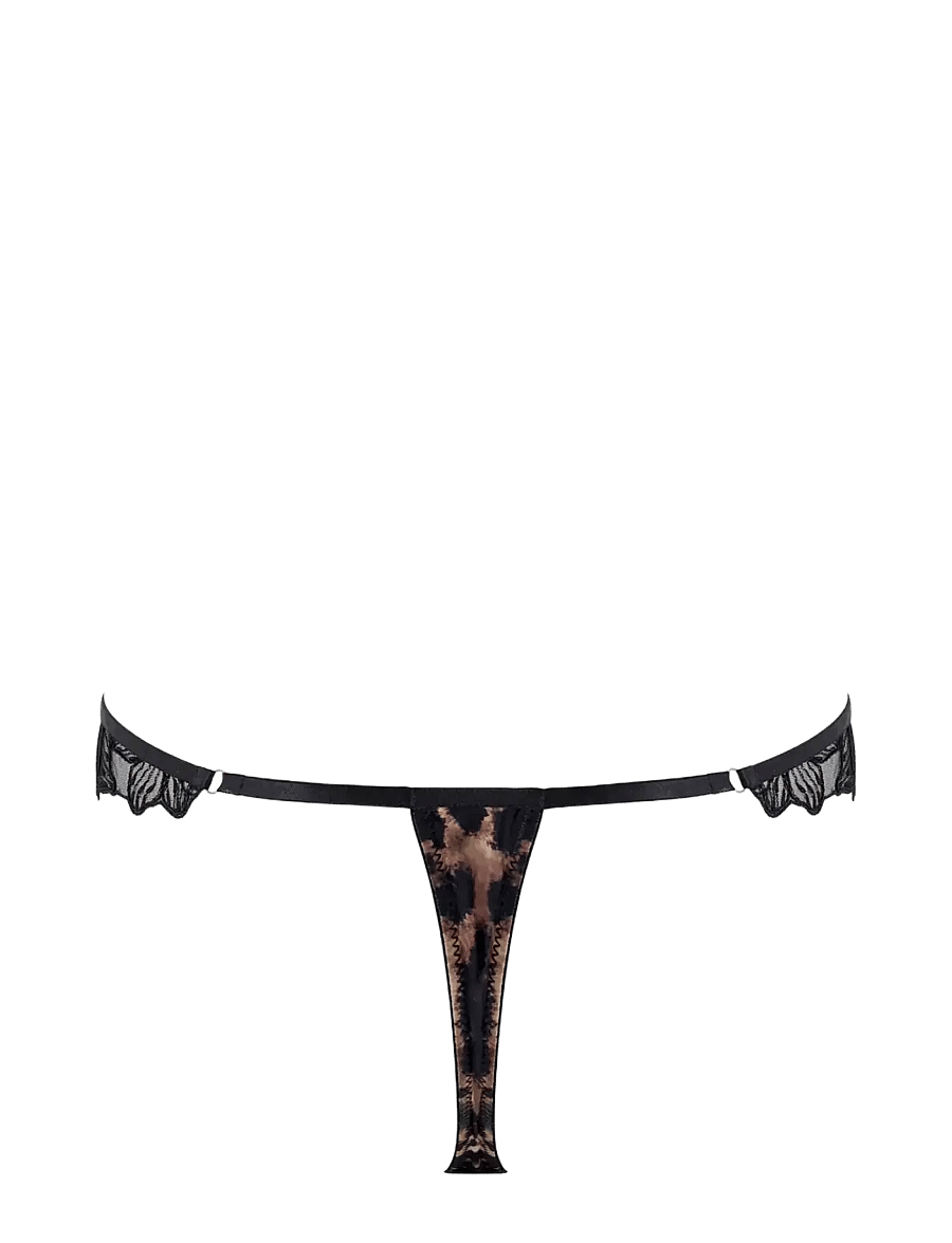 Bluebella - Nina Thong - strings - leopard/black - 2