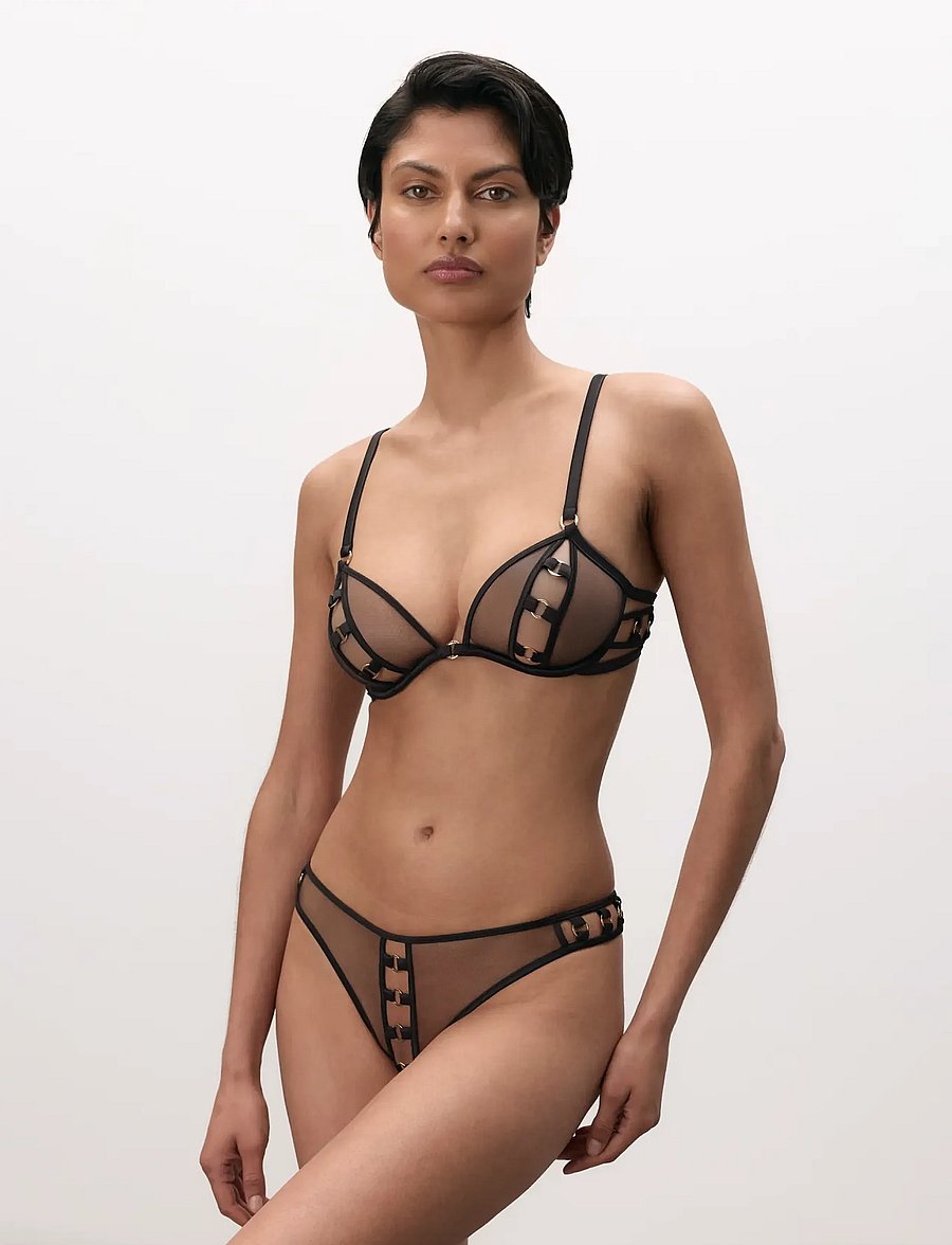 Bluebella - Valeria Ouvert Brief - briefs - black - 0