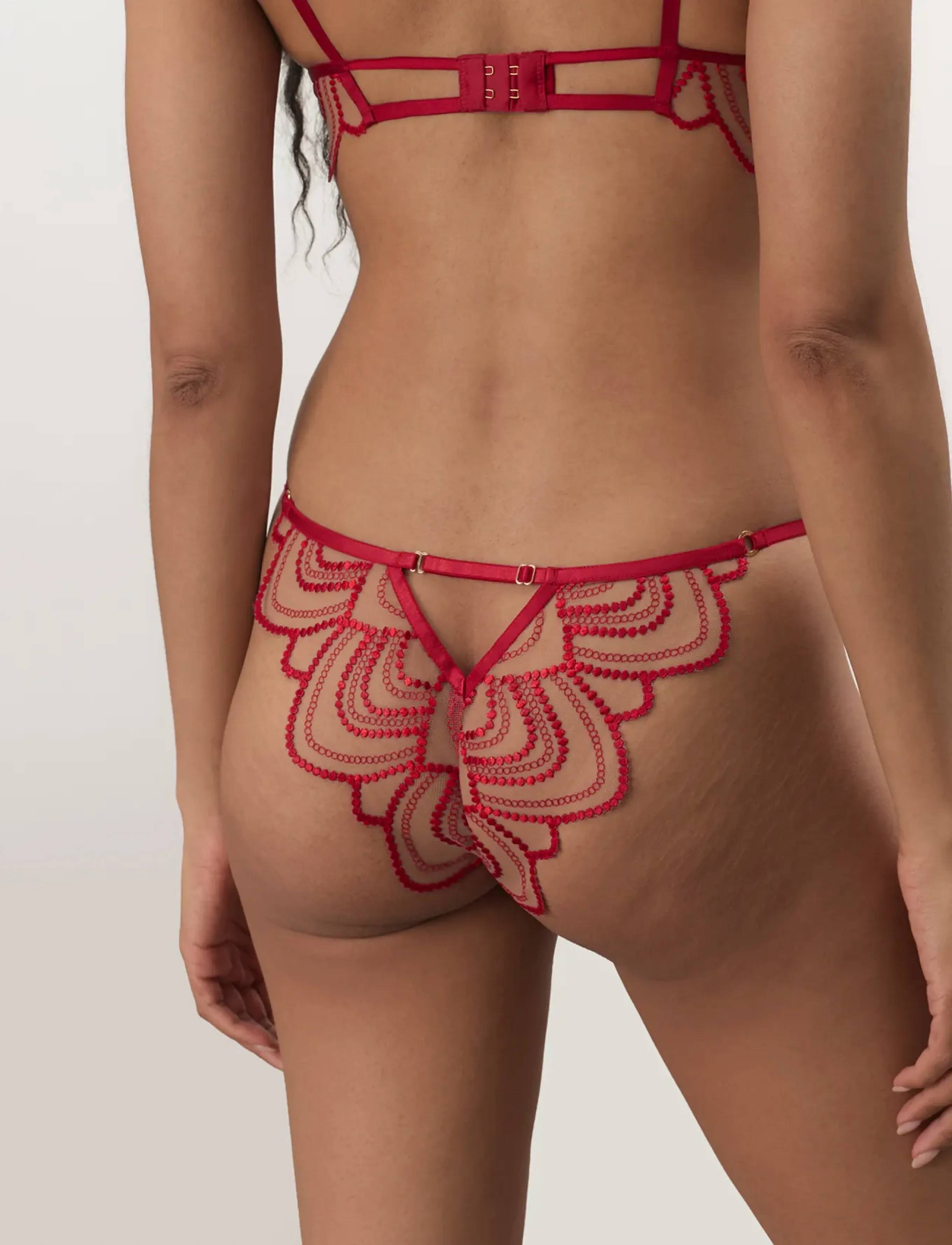 Bluebella - Soraya Brief - briefs - savvy red/red/sheer - 4
