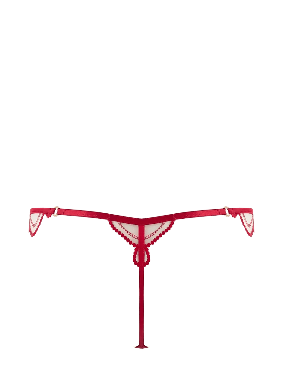 Bluebella - Soraya Thong - stringtrusser - savvy red/red/sheer - 2