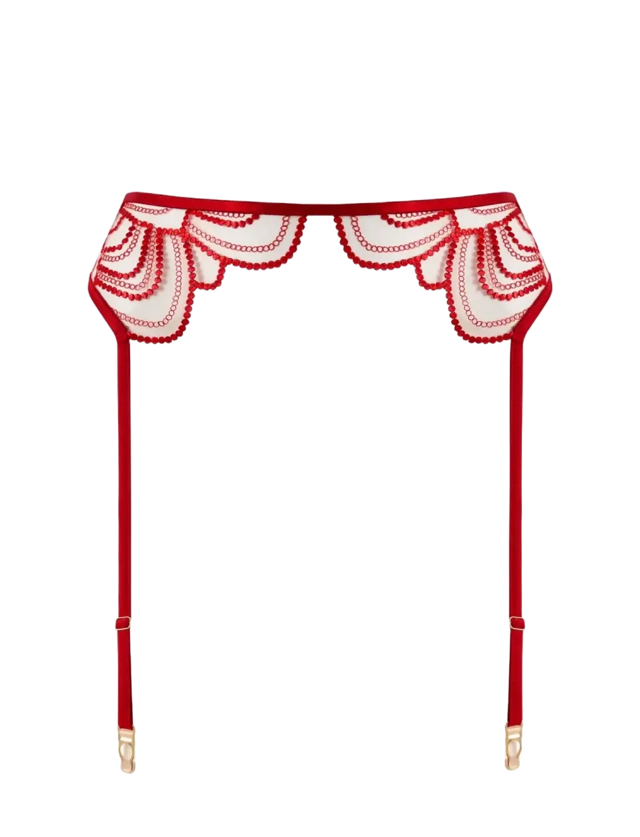 Bluebella Soraya Suspender - Apakšveļa - SAVVY RED/RED/SHEER / red