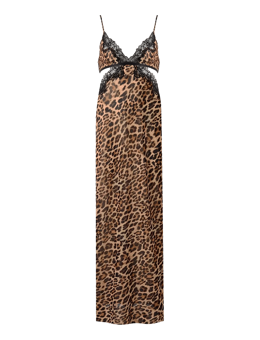Bluebella - Julianne Long Chemise - leopard/black - 1