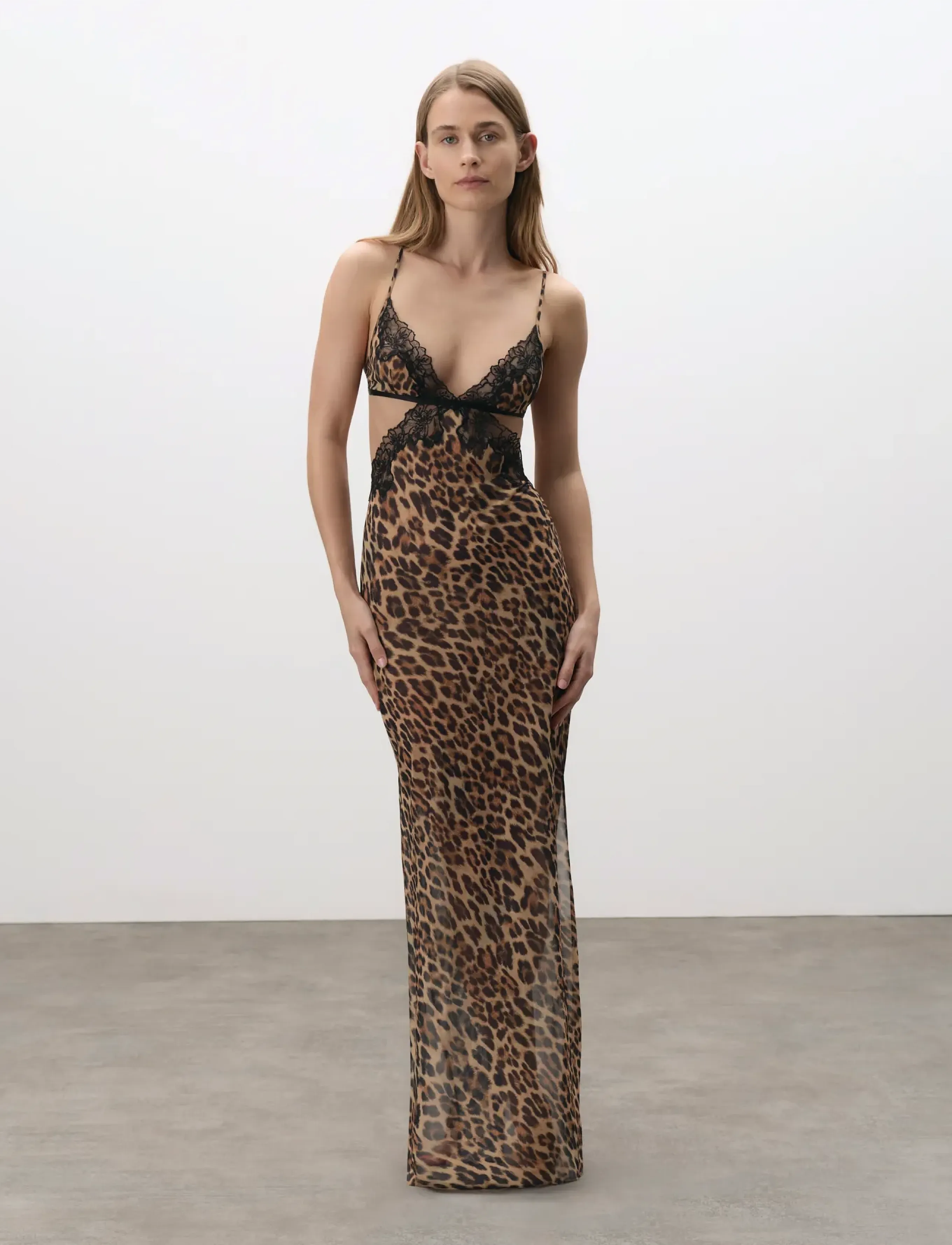 Bluebella - Julianne Long Chemise - leopard/black - 0