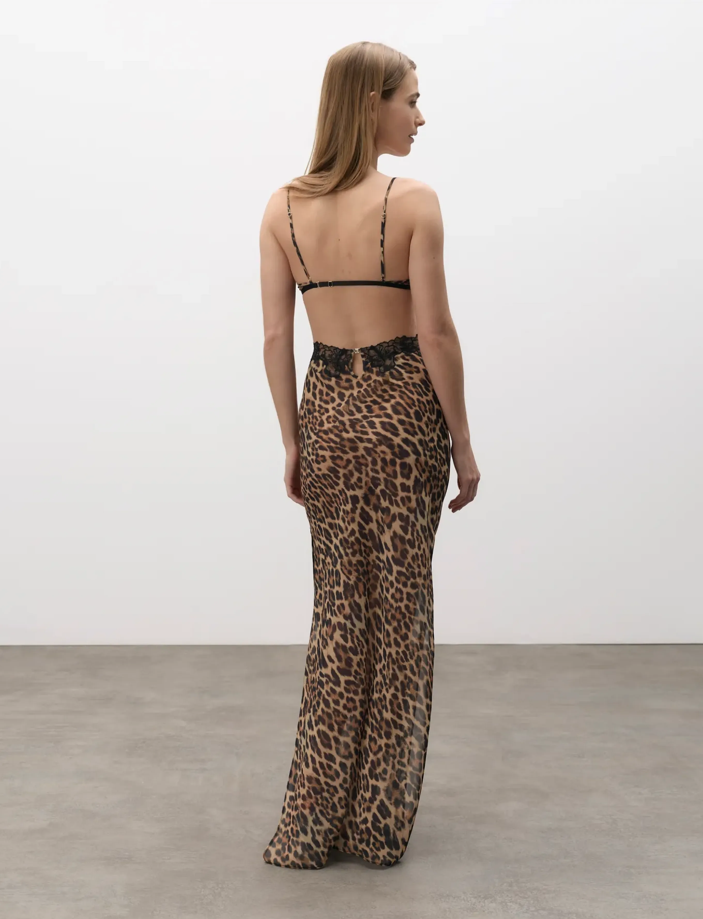Bluebella - Julianne Long Chemise - leopard/black - 3