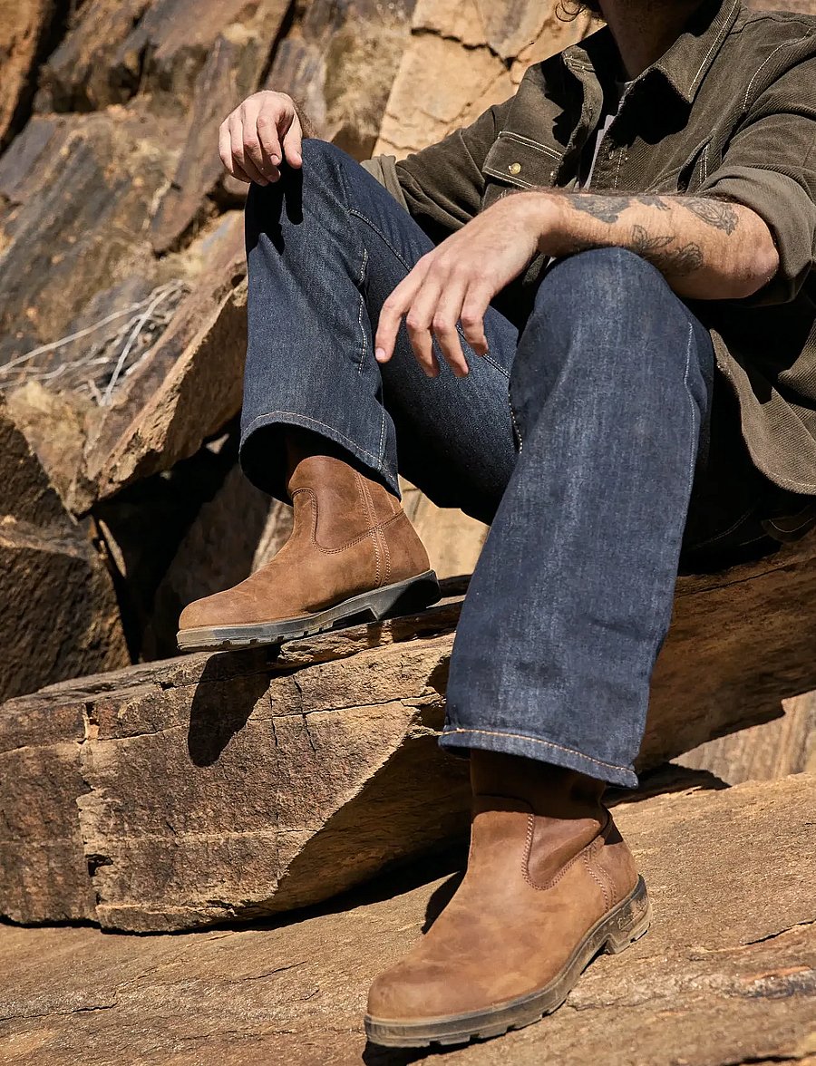 Blundstone - BL 2527 ORIGINALS RIGGER BOOT - desert boots - teak - 0