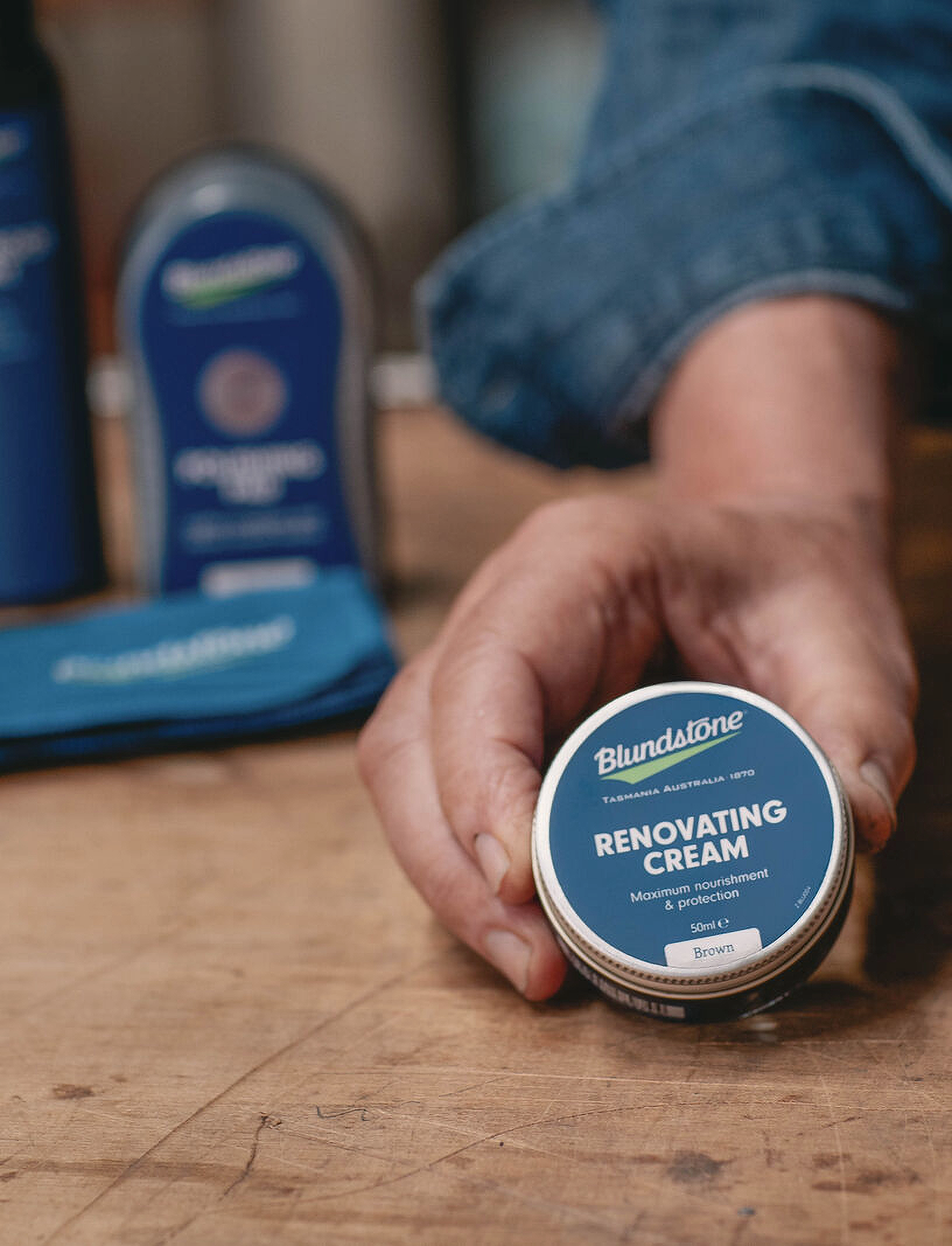 Blundstone Bl Renovating Cream Brown (Min. 6), 50 ml, Brown, Skotilbehør > Skobeskyttelse, Dame