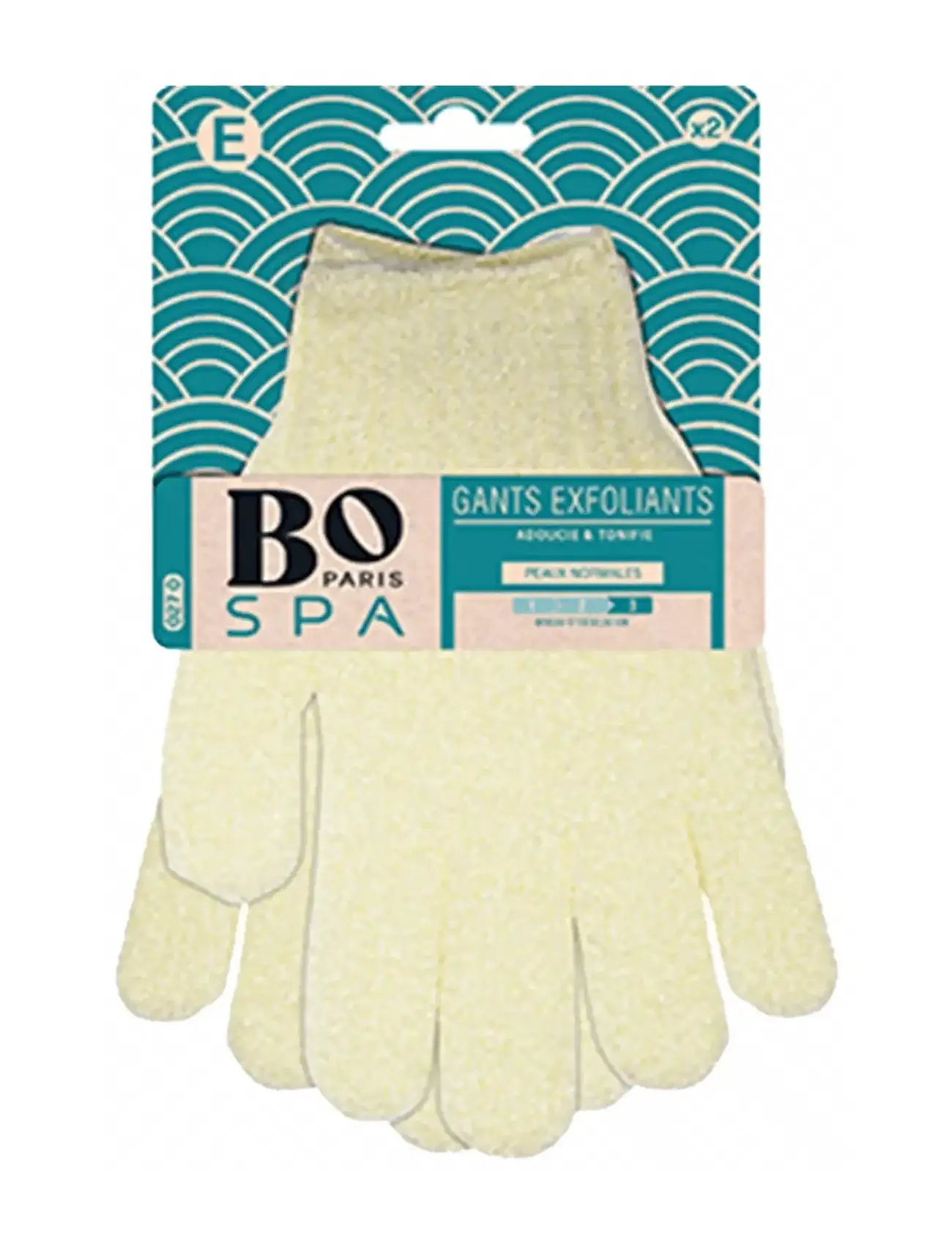 BO Paris Set Of Exfoliating Mitts - Nude - 2 pcs
